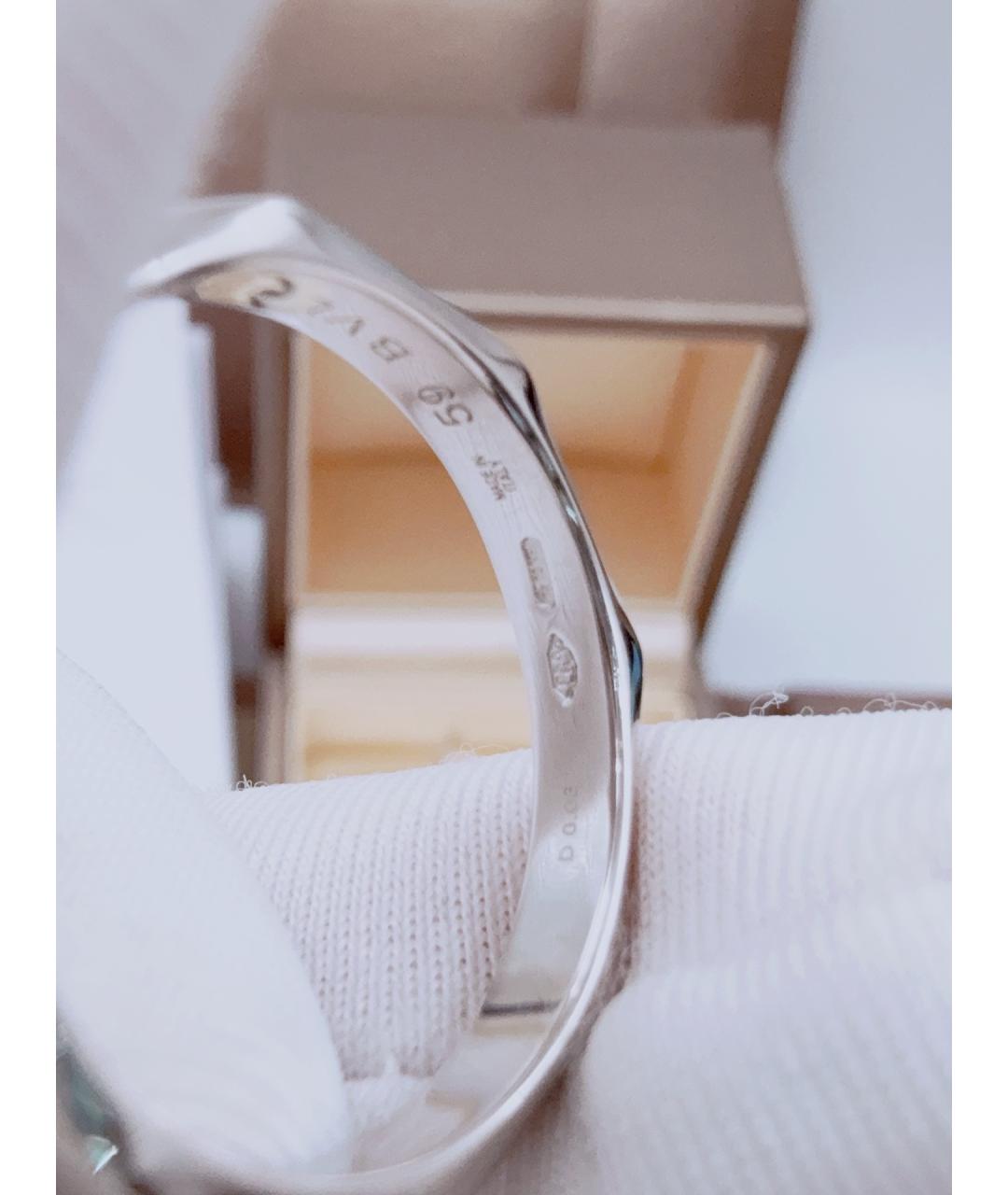 BVLGARI Серебряное платиновое кольцо, фото 8