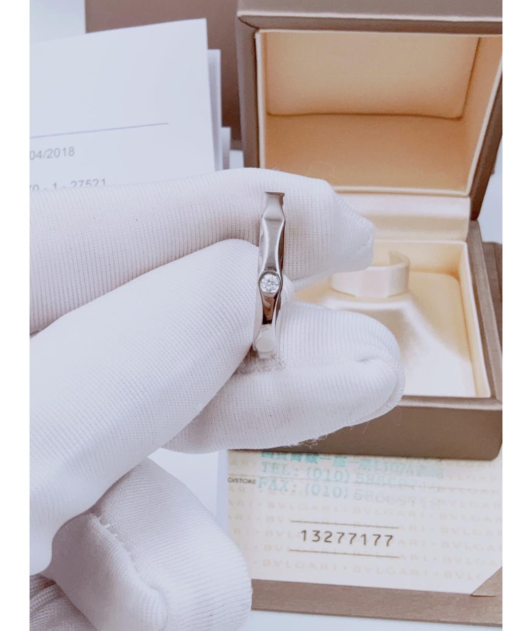 BVLGARI Серебряное платиновое кольцо, фото 3