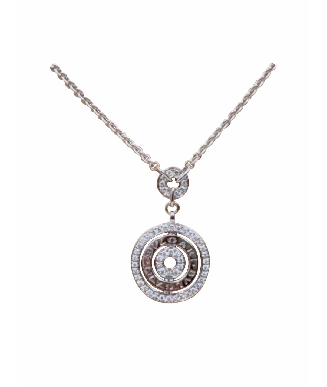 BVLGARI Серебряная подвеска из белого золота, фото 1