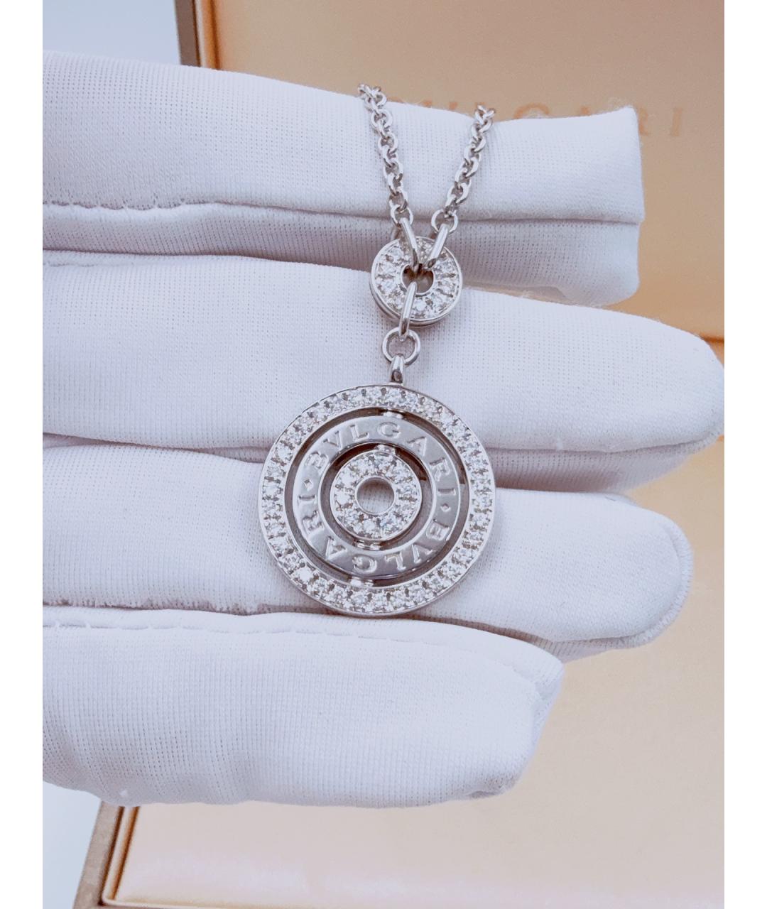 BVLGARI Серебряная подвеска из белого золота, фото 4