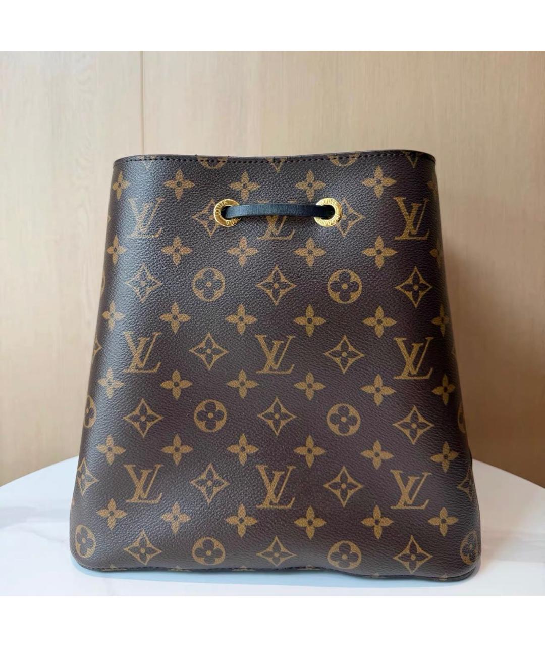 LOUIS VUITTON Коричневая сумка тоут из канвы, фото 2