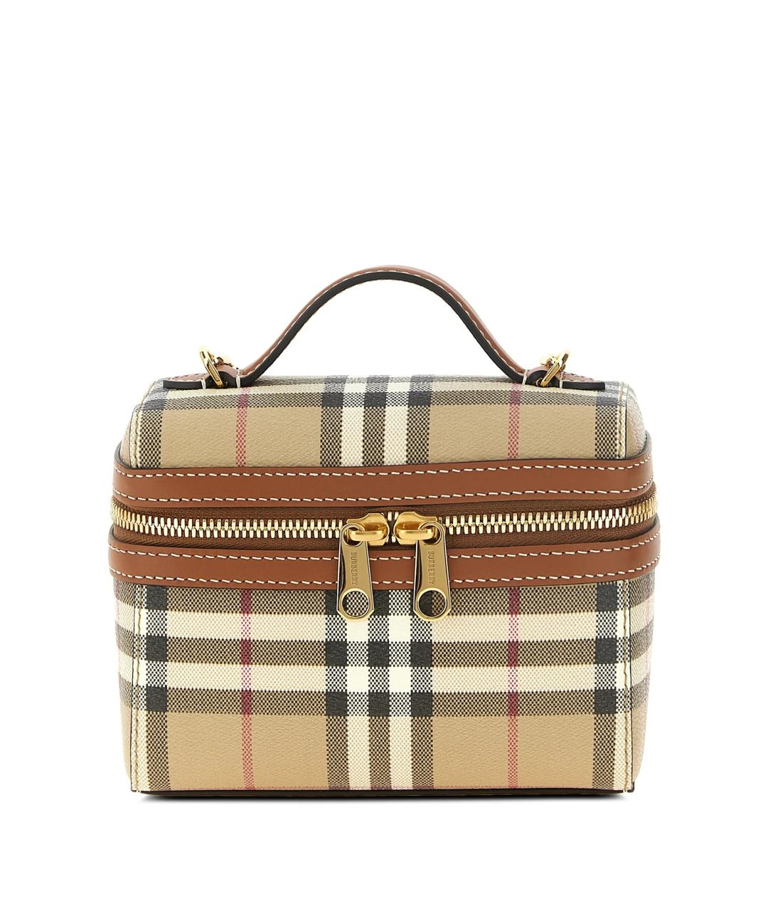 BURBERRY Бежевая сумка с короткими ручками, фото 1