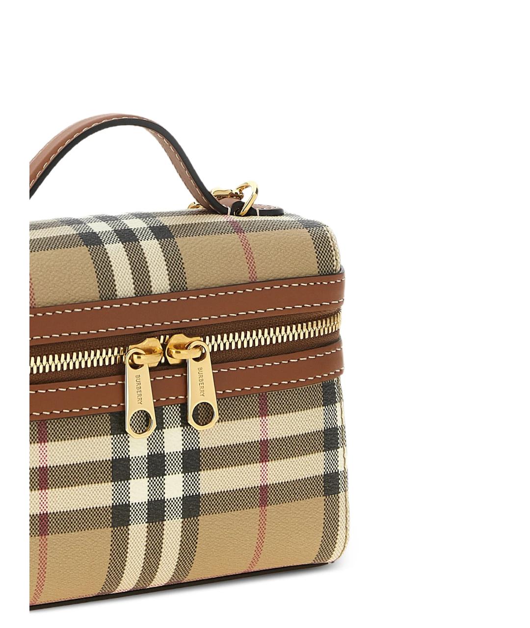 BURBERRY Бежевая сумка с короткими ручками, фото 3