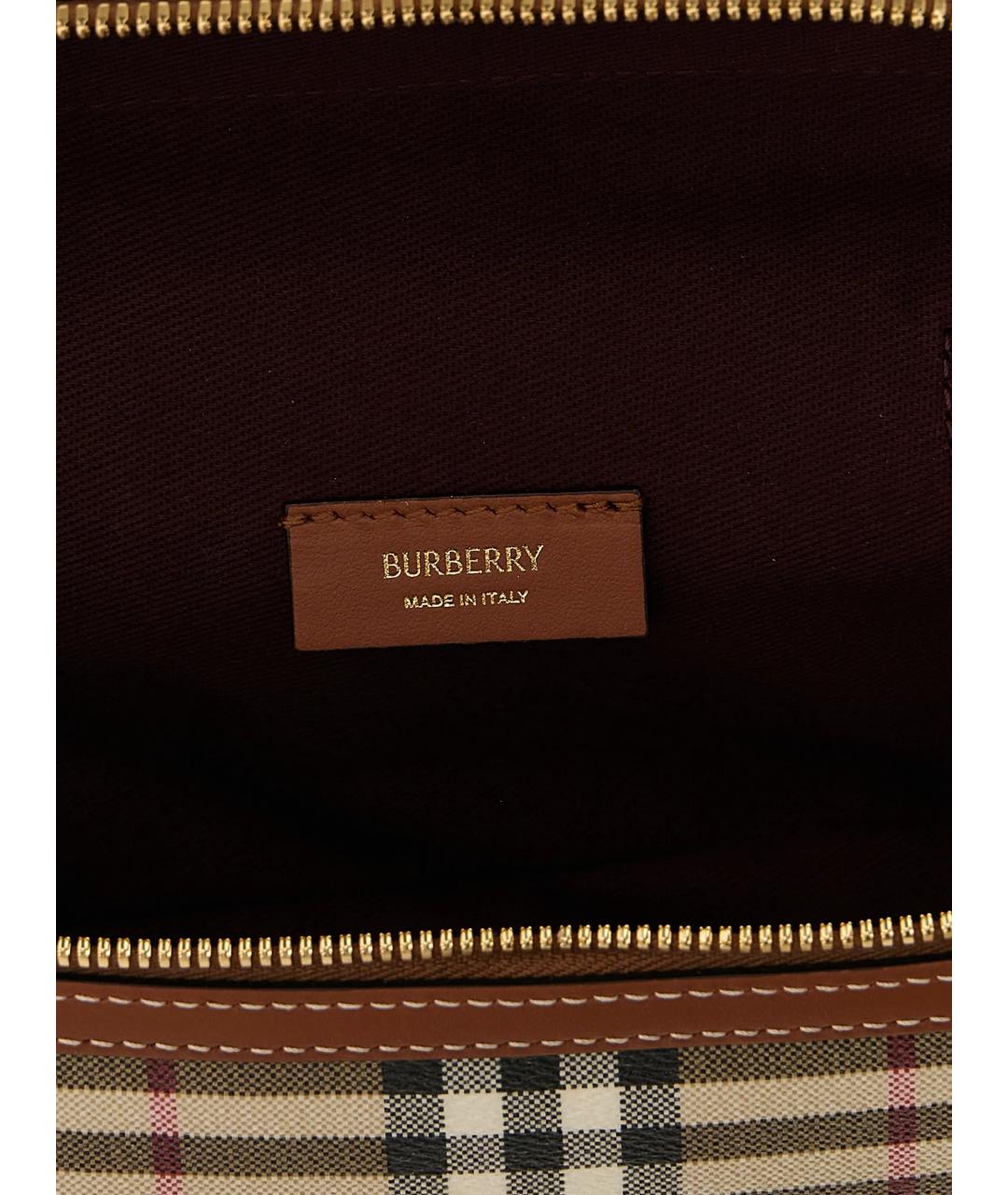 BURBERRY Бежевая сумка с короткими ручками, фото 4