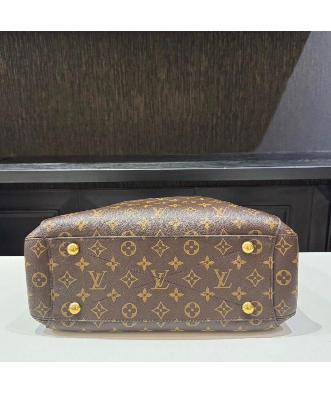 LOUIS VUITTON Коричневая сумка тоут из канвы, фото 5