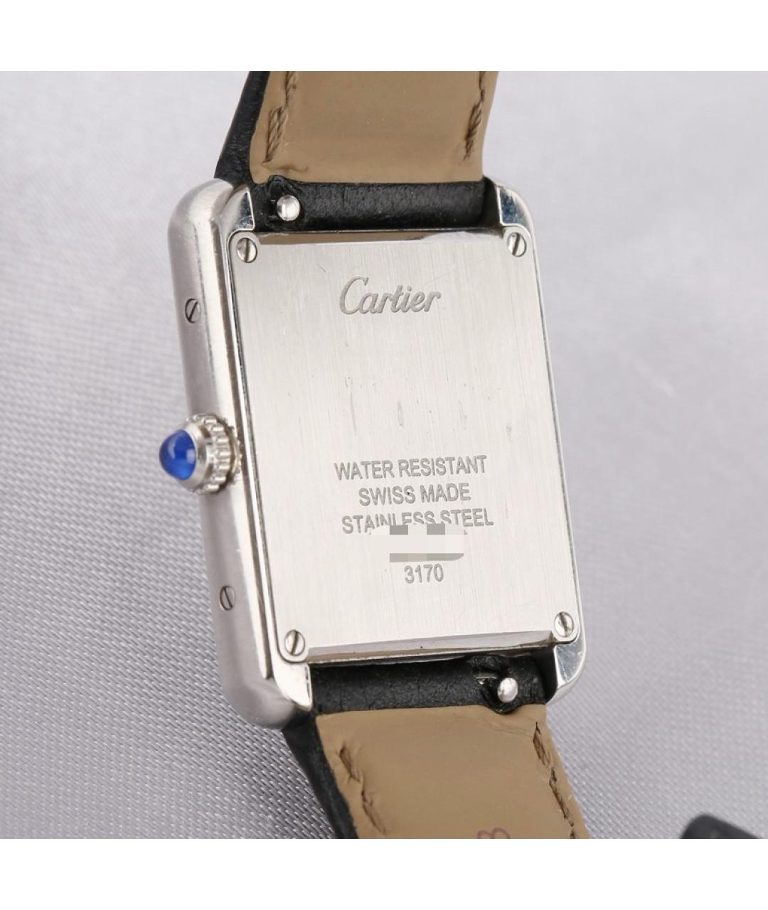 CARTIER Черные часы, фото 3