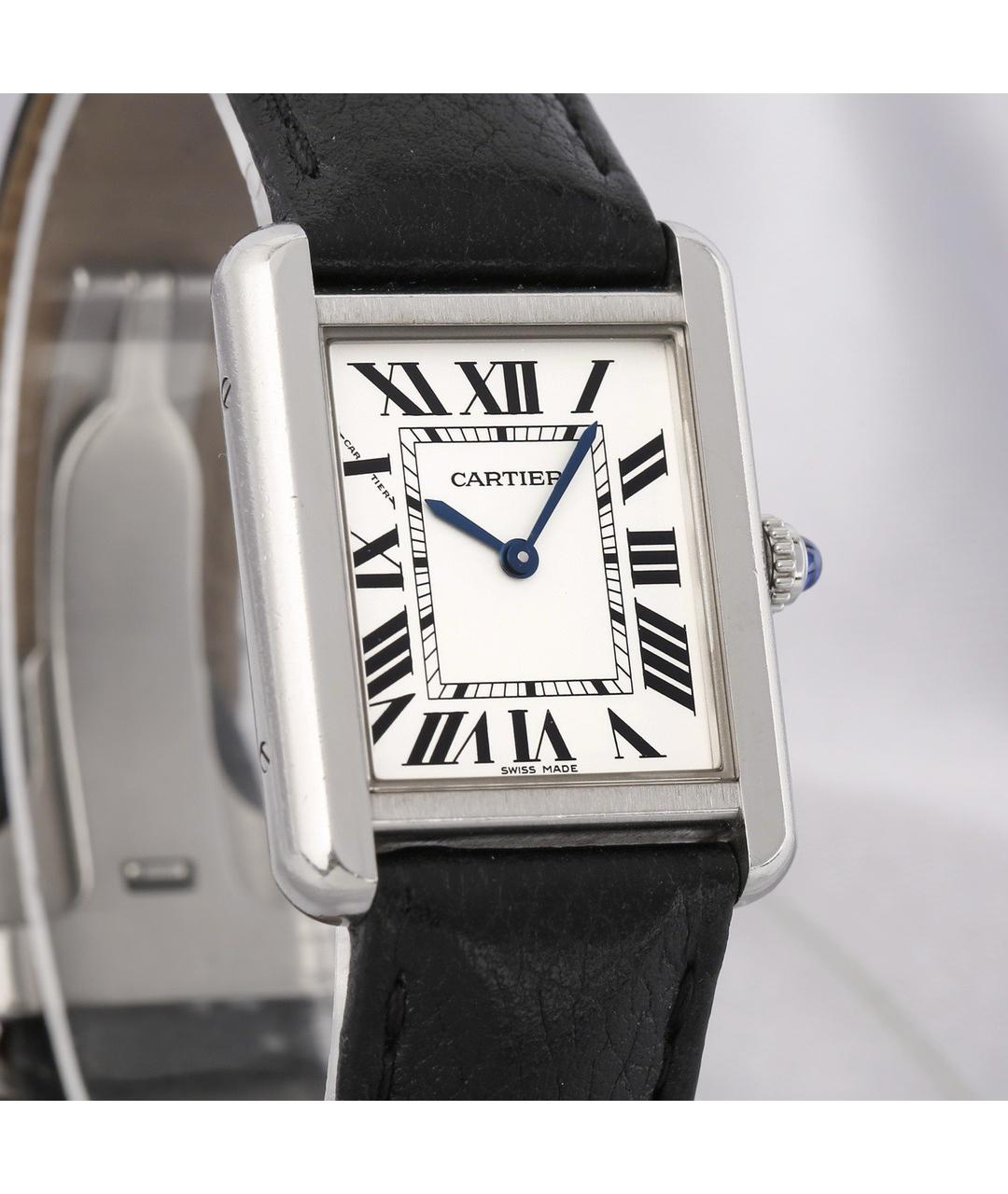 CARTIER Черные часы, фото 2