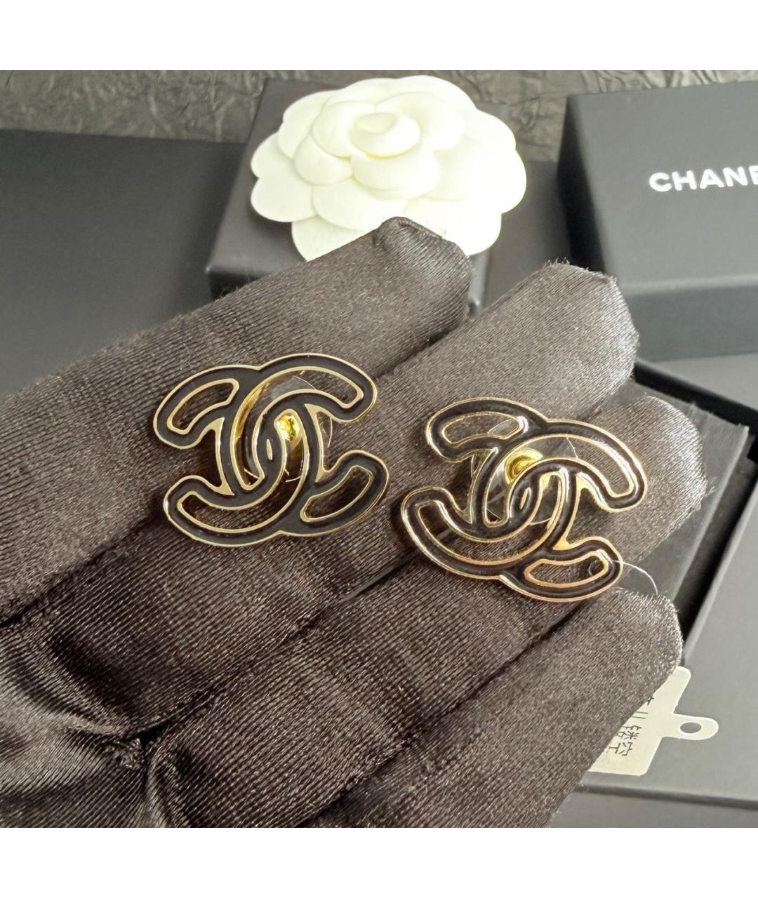 CHANEL Золотые серьги, фото 2