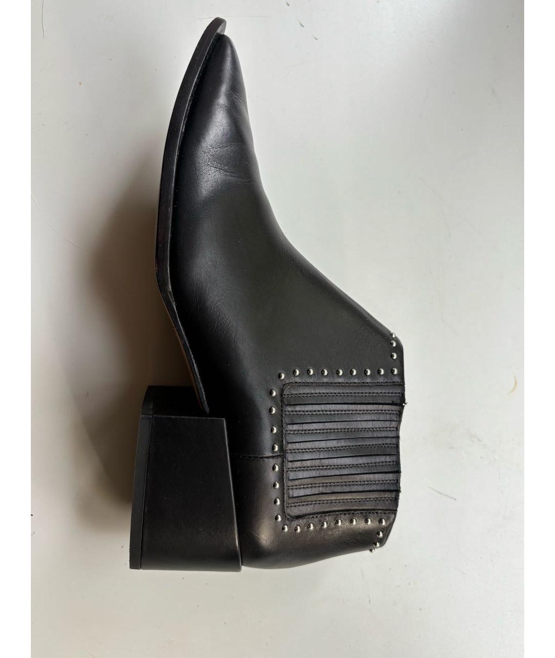 GIVENCHY Черные кожаные полусапоги, фото 7