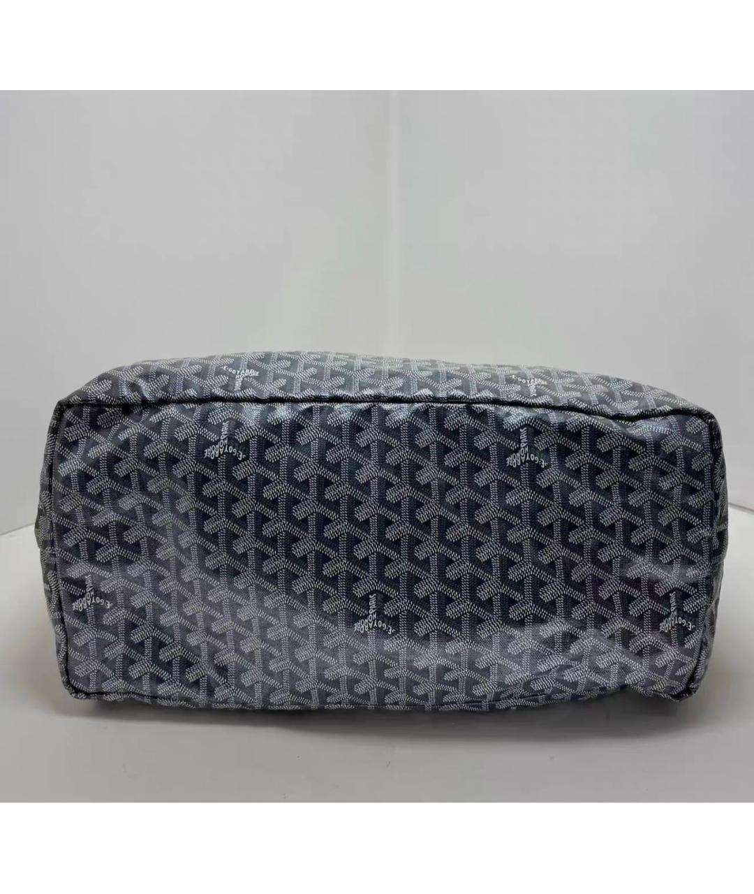 GOYARD Антрацитовая сумка тоут из канвы, фото 8