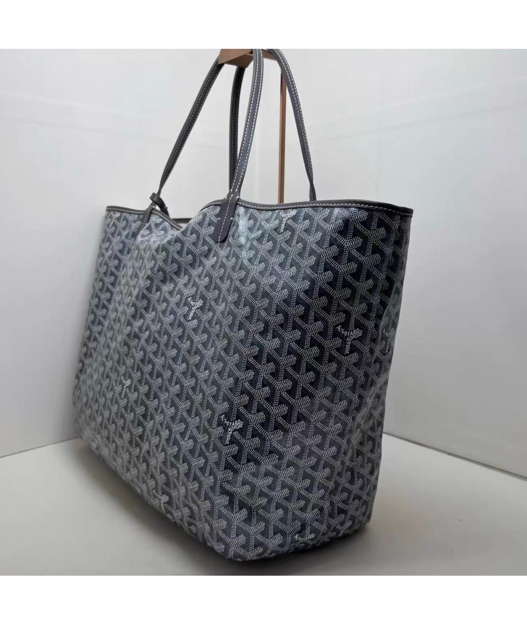 GOYARD Антрацитовая сумка тоут из канвы, фото 3
