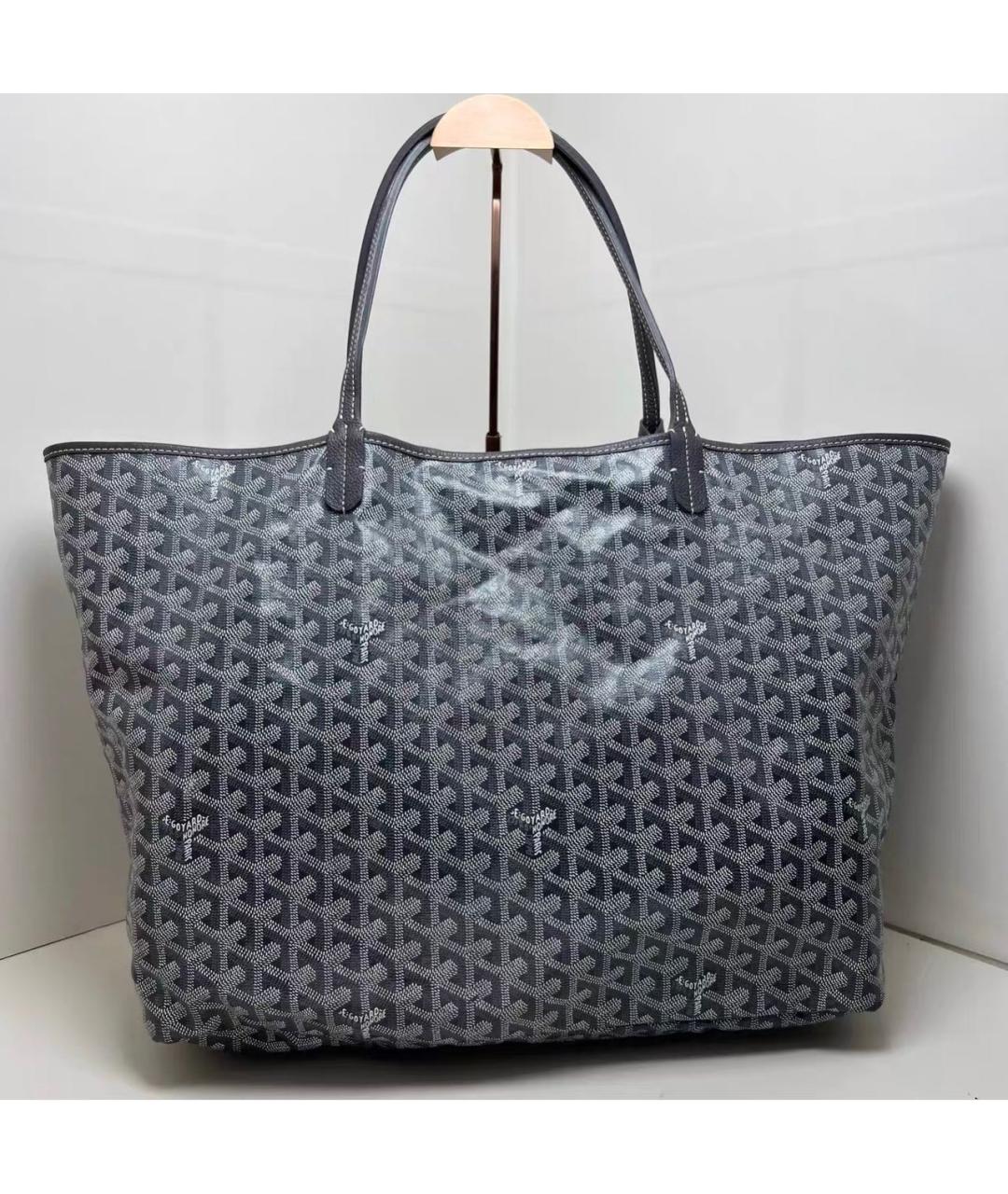 GOYARD Антрацитовая сумка тоут из канвы, фото 4