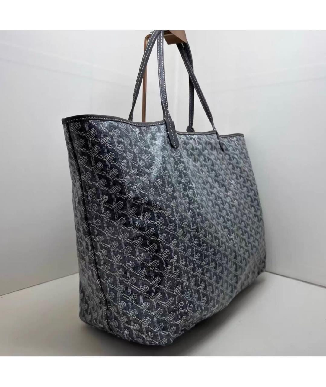 GOYARD Антрацитовая сумка тоут из канвы, фото 5