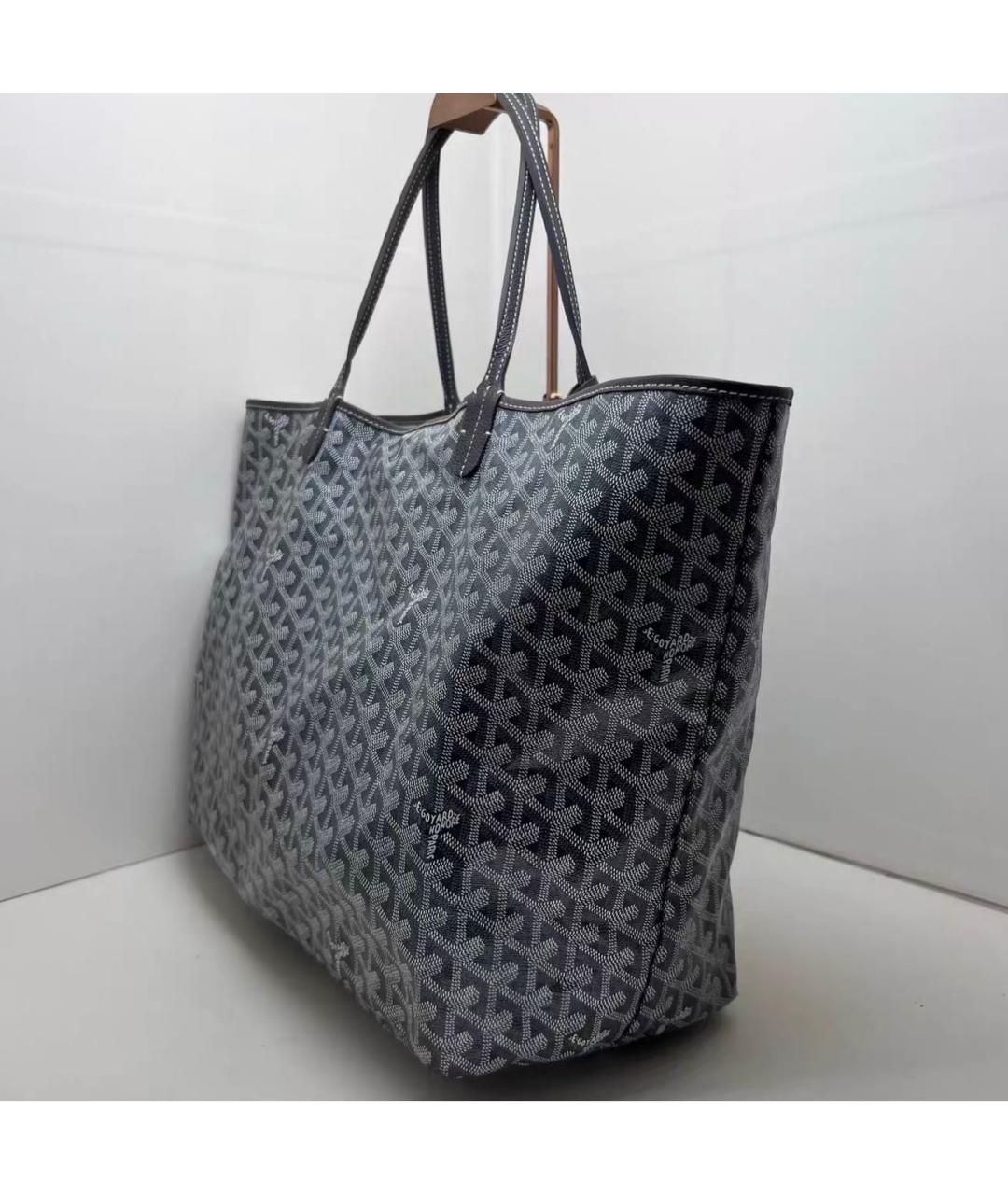 GOYARD Антрацитовая сумка тоут из канвы, фото 6