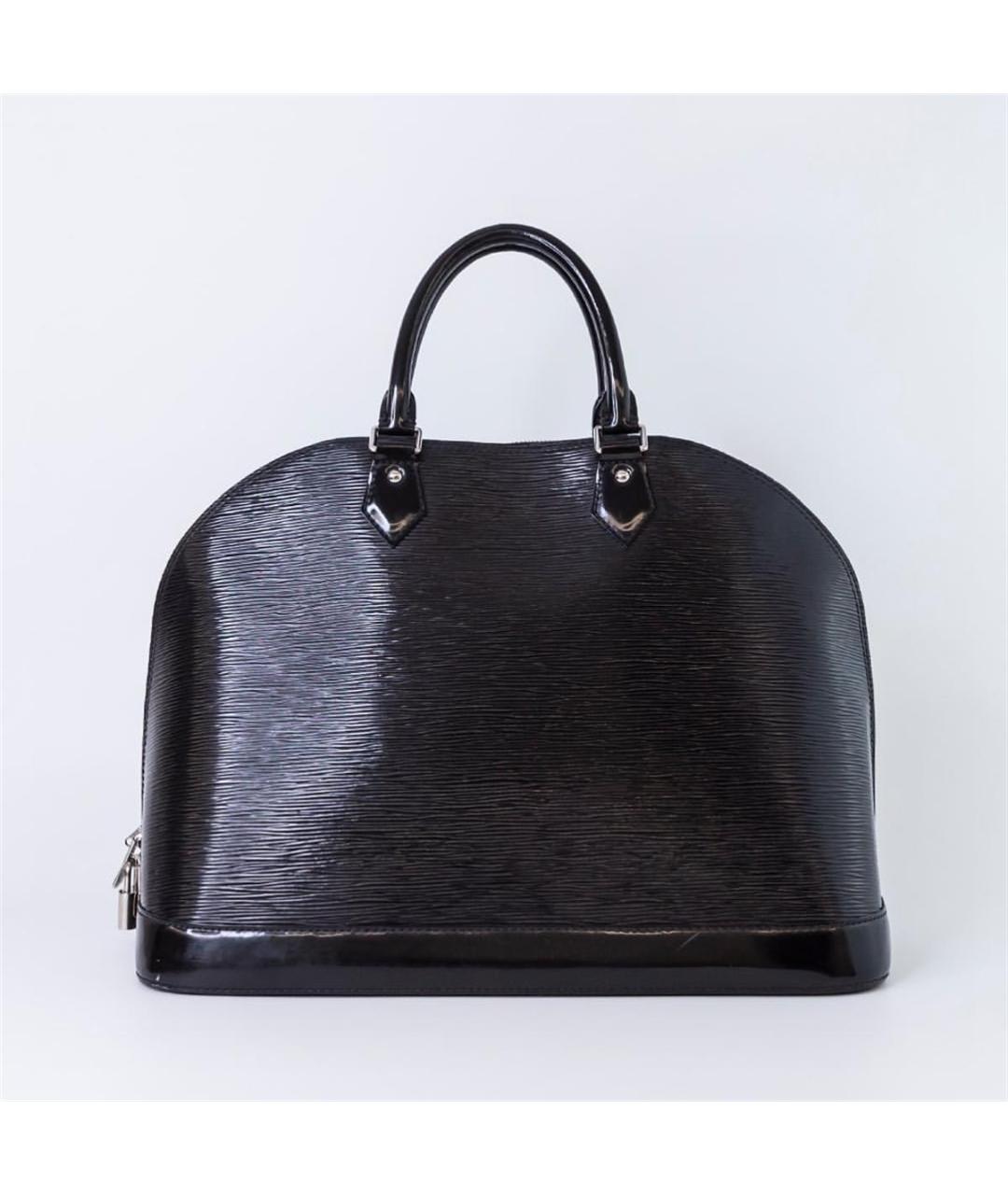 LOUIS VUITTON PRE-OWNED Черная сумка с короткими ручками из лакированной кожи, фото 4