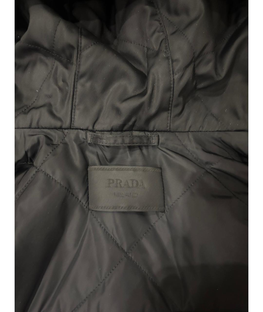 PRADA Черная нейлоновая куртка, фото 7