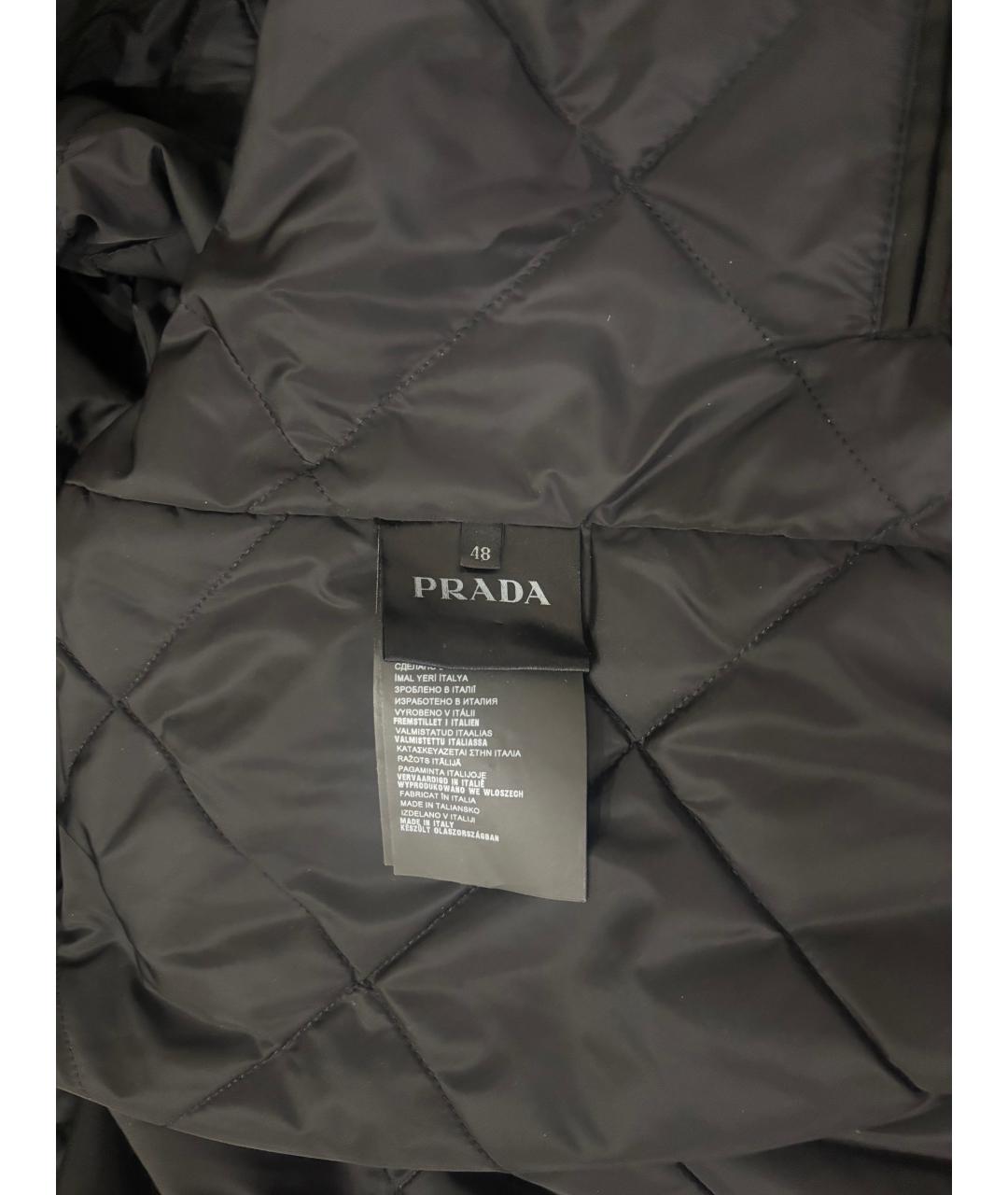 PRADA Черная нейлоновая куртка, фото 8