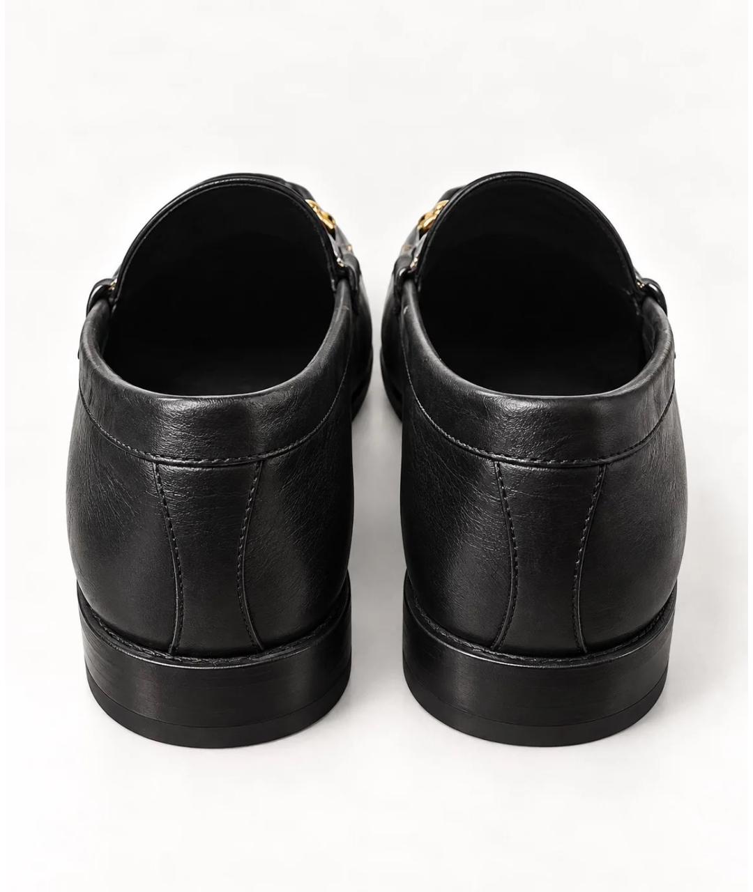 CELINE Черные кожаные лоферы, фото 4
