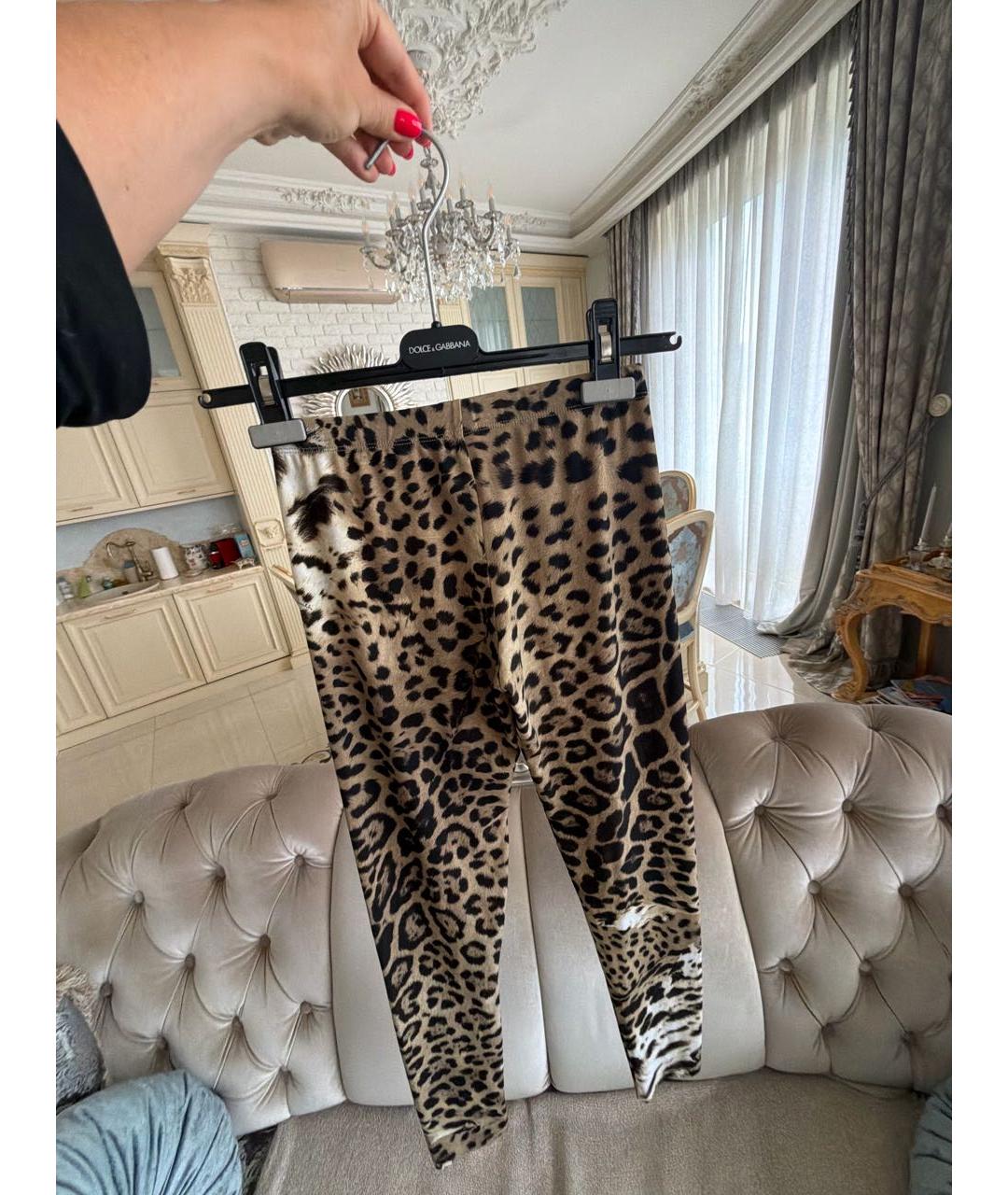 ROBERTO CAVALLI Золотые спортивные брюки и шорты, фото 2