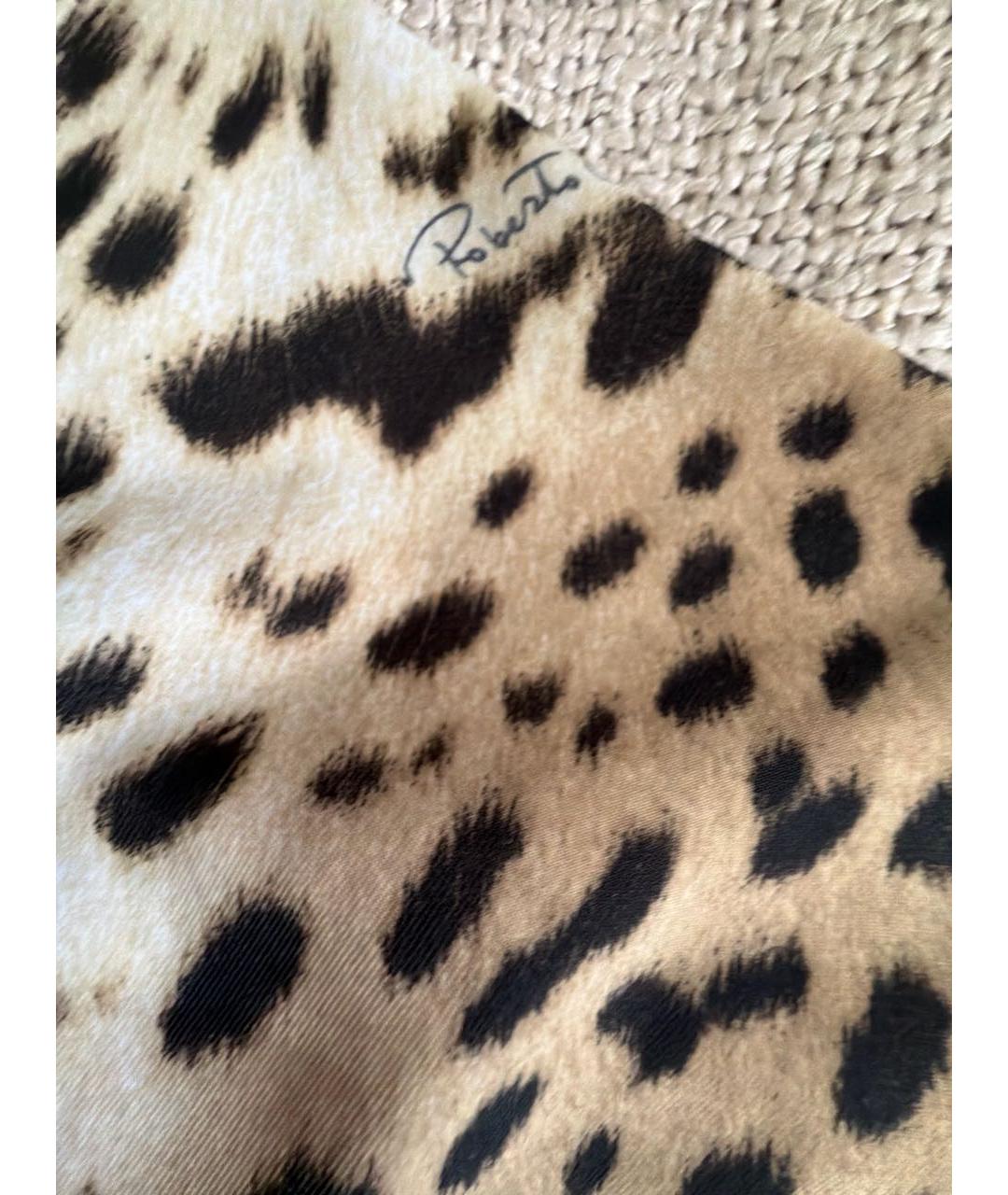 ROBERTO CAVALLI Золотые спортивные брюки и шорты, фото 4