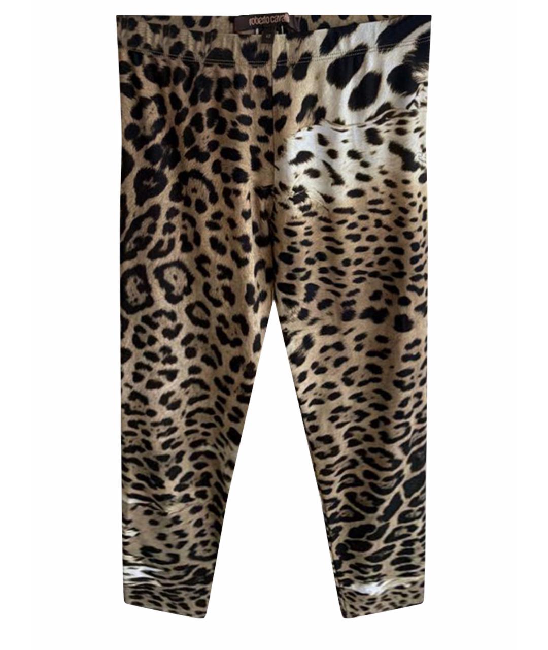 ROBERTO CAVALLI Золотые спортивные брюки и шорты, фото 1