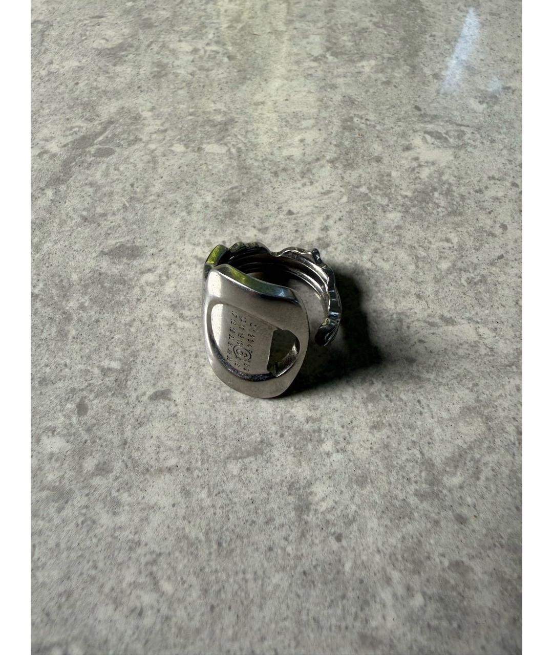 MM6 MAISON MARGIELA Серебряное латунное кольцо, фото 3