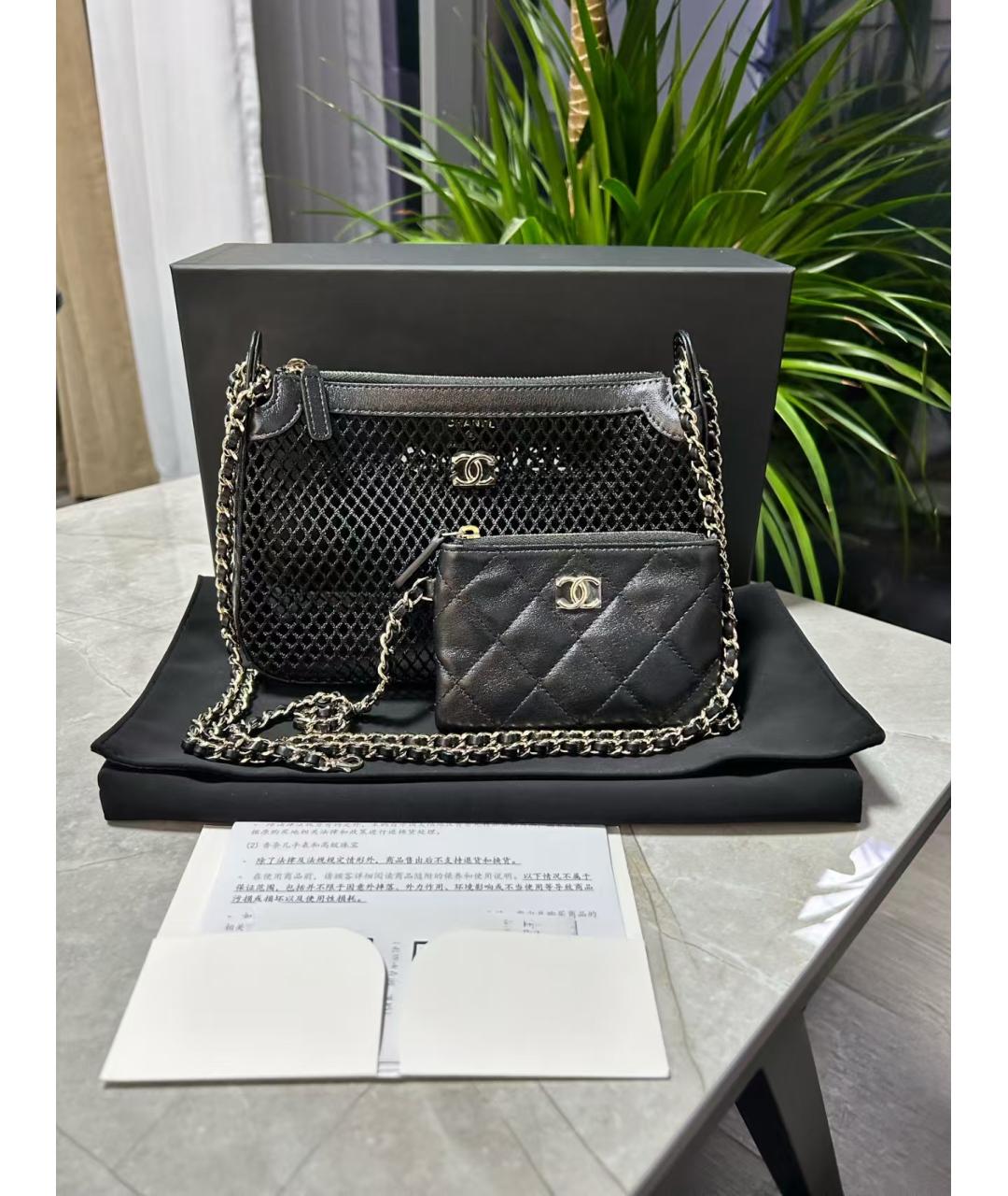 CHANEL Черная сумка через плечо, фото 6