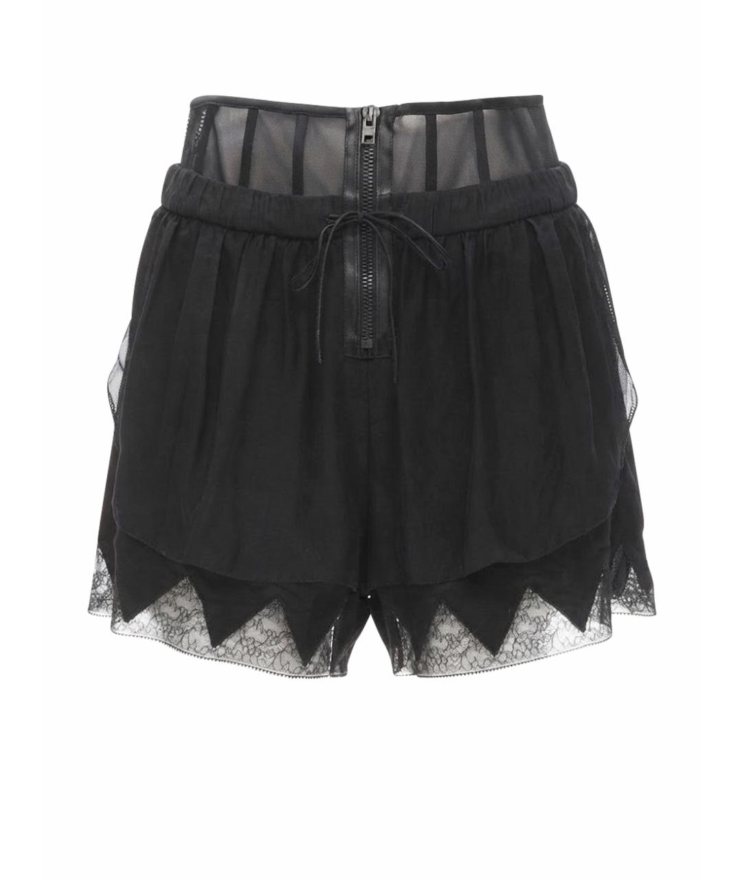 ALEXANDER WANG Черные полиэстеровые шорты, фото 1