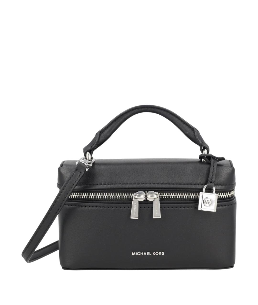 MICHAEL KORS Черная кожаная сумка через плечо, фото 1