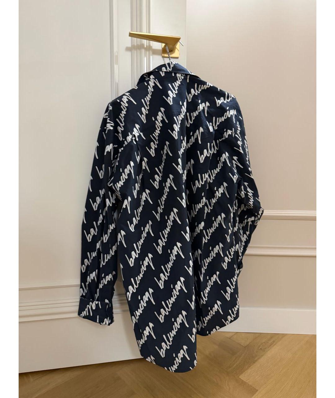 BALENCIAGA Темно-синяя рубашка, фото 4