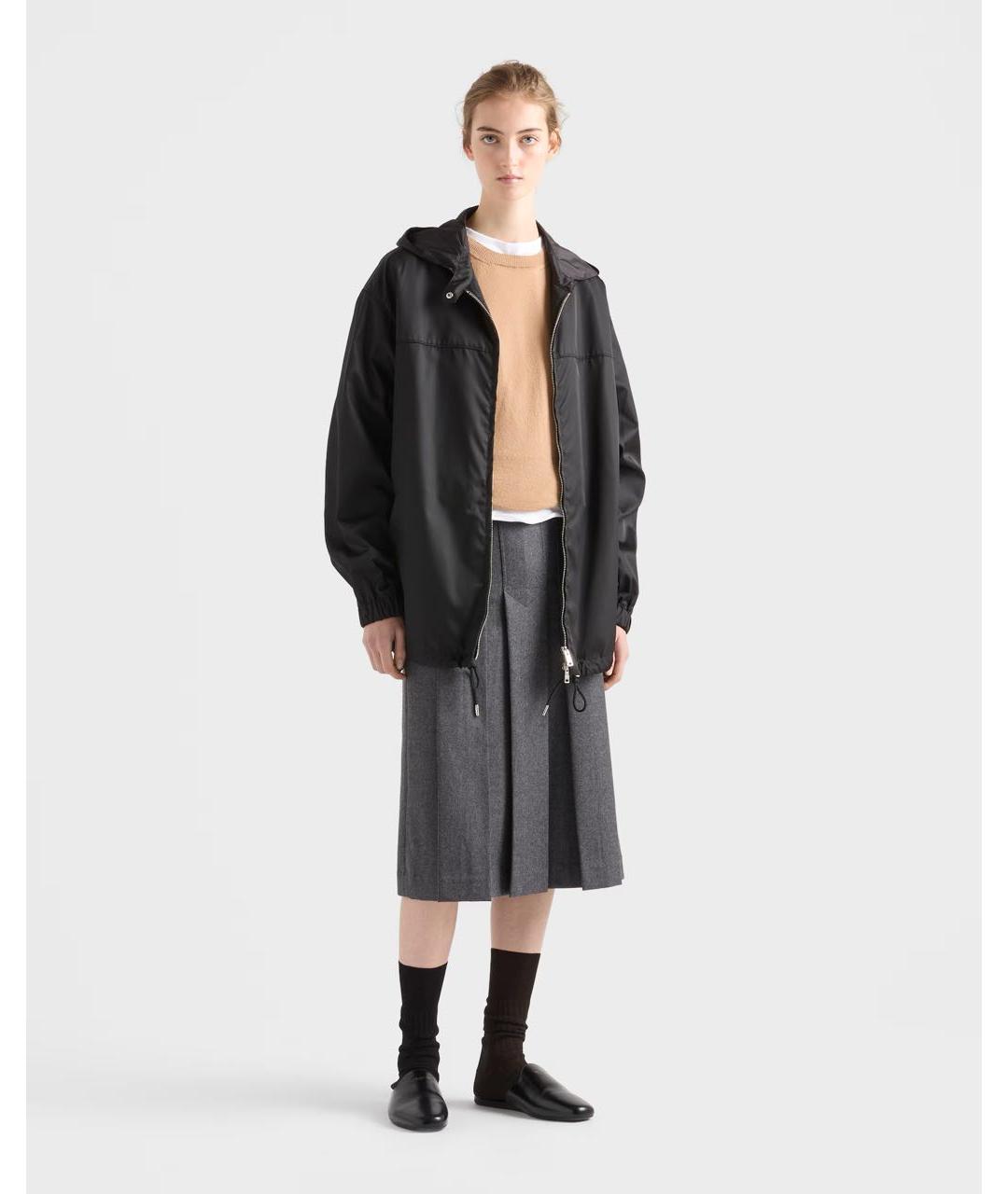PRADA Черная полиамидовая куртка, фото 2