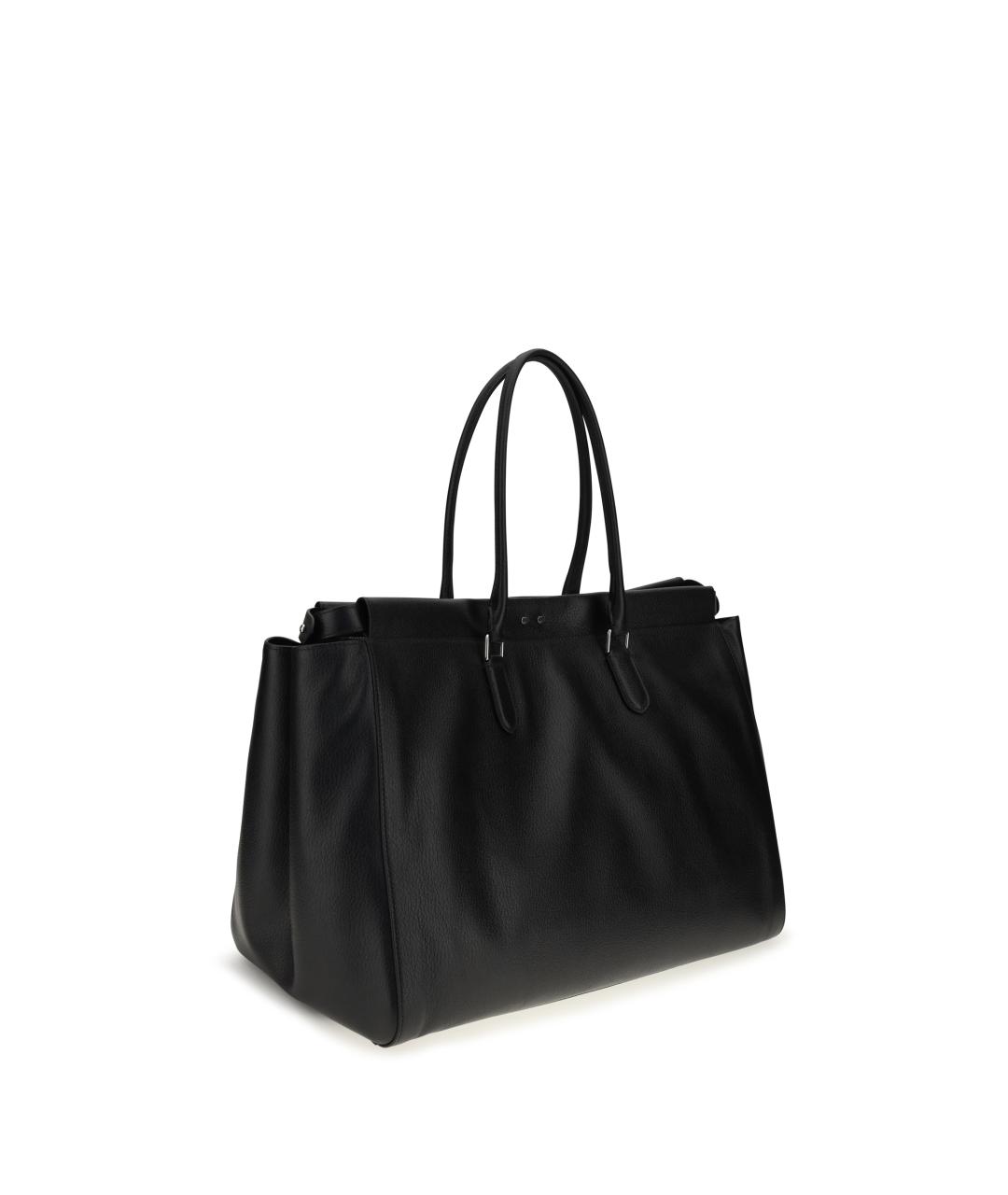 FENDI Черная кожаная сумка тоут, фото 3