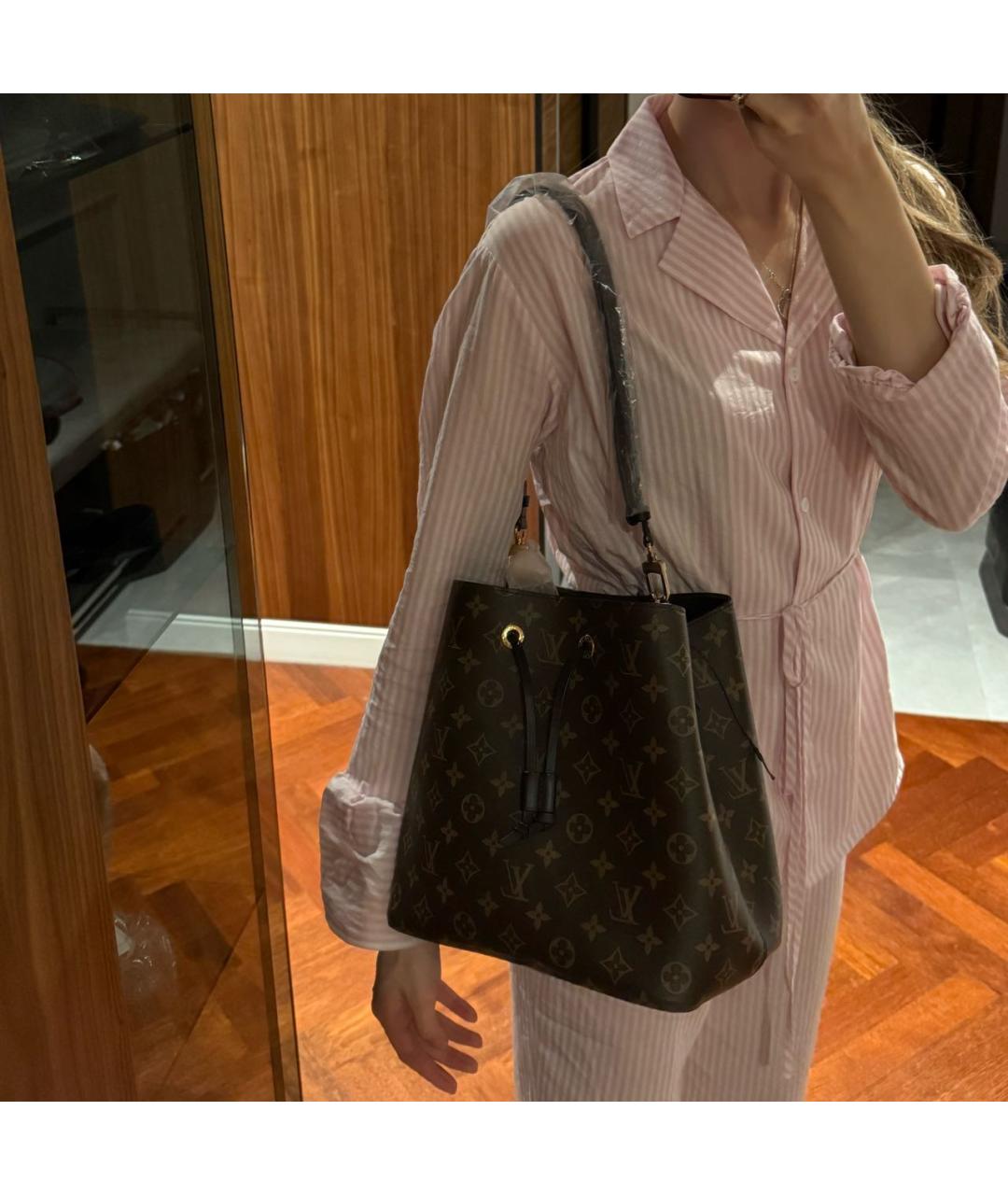 LOUIS VUITTON Коричневая сумка через плечо, фото 5