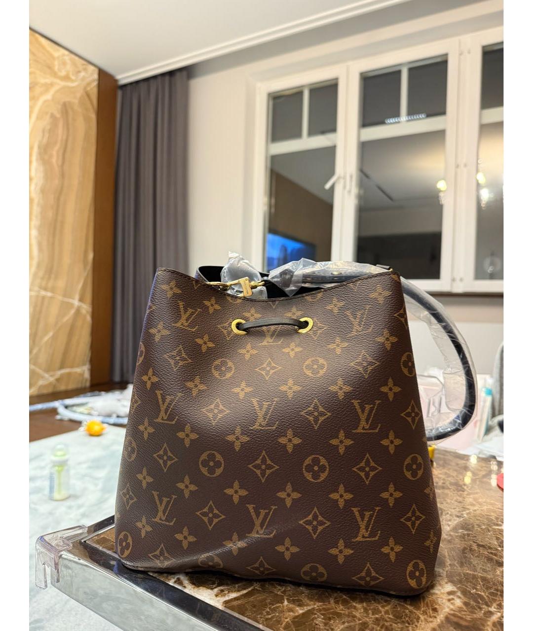 LOUIS VUITTON Коричневая сумка через плечо, фото 2