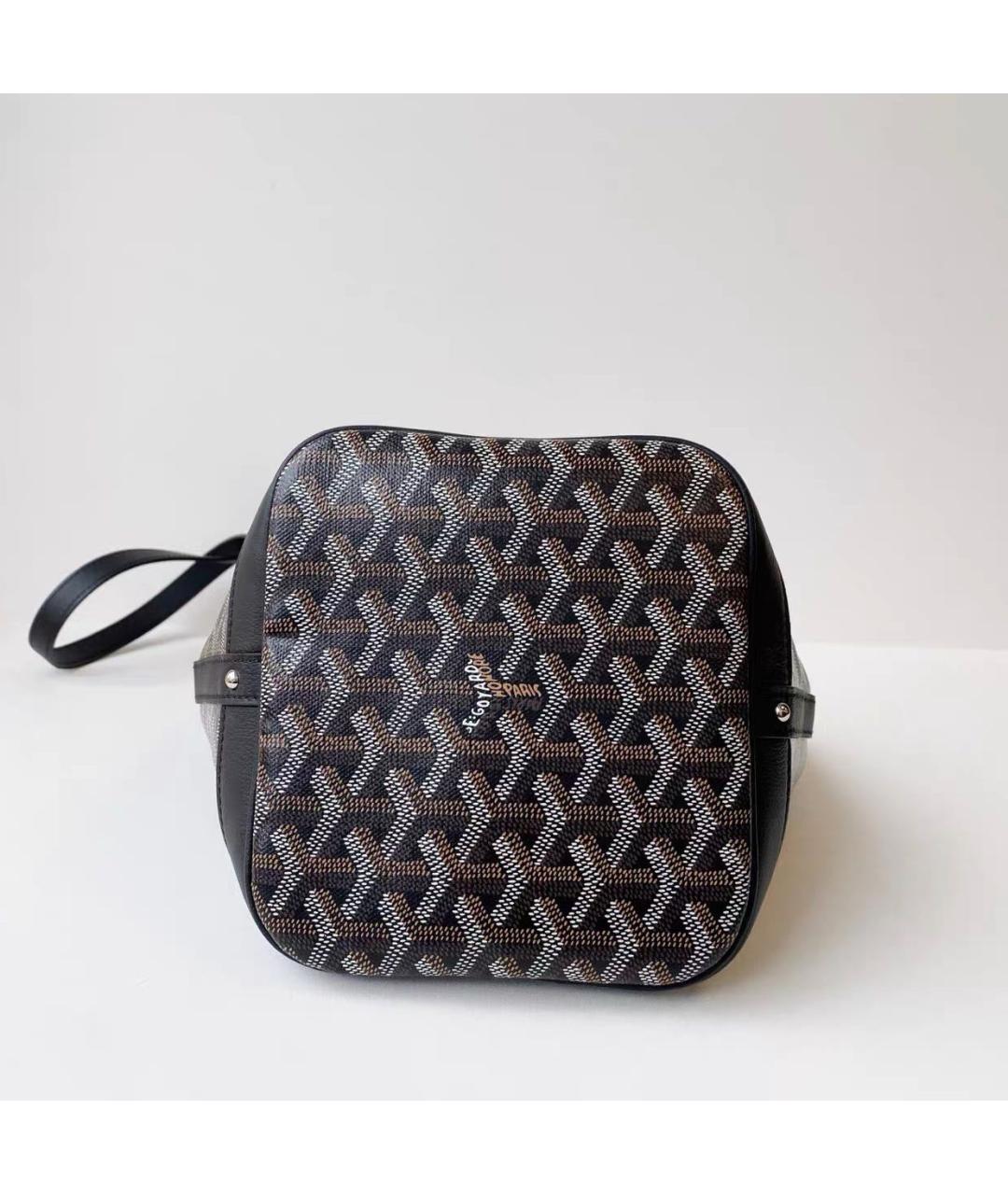 GOYARD Черная кожаная сумка тоут, фото 4