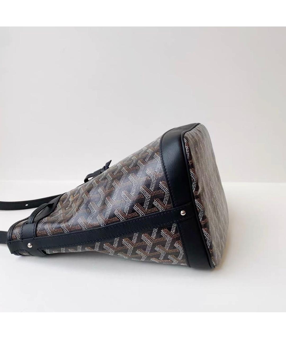 GOYARD Черная кожаная сумка тоут, фото 5