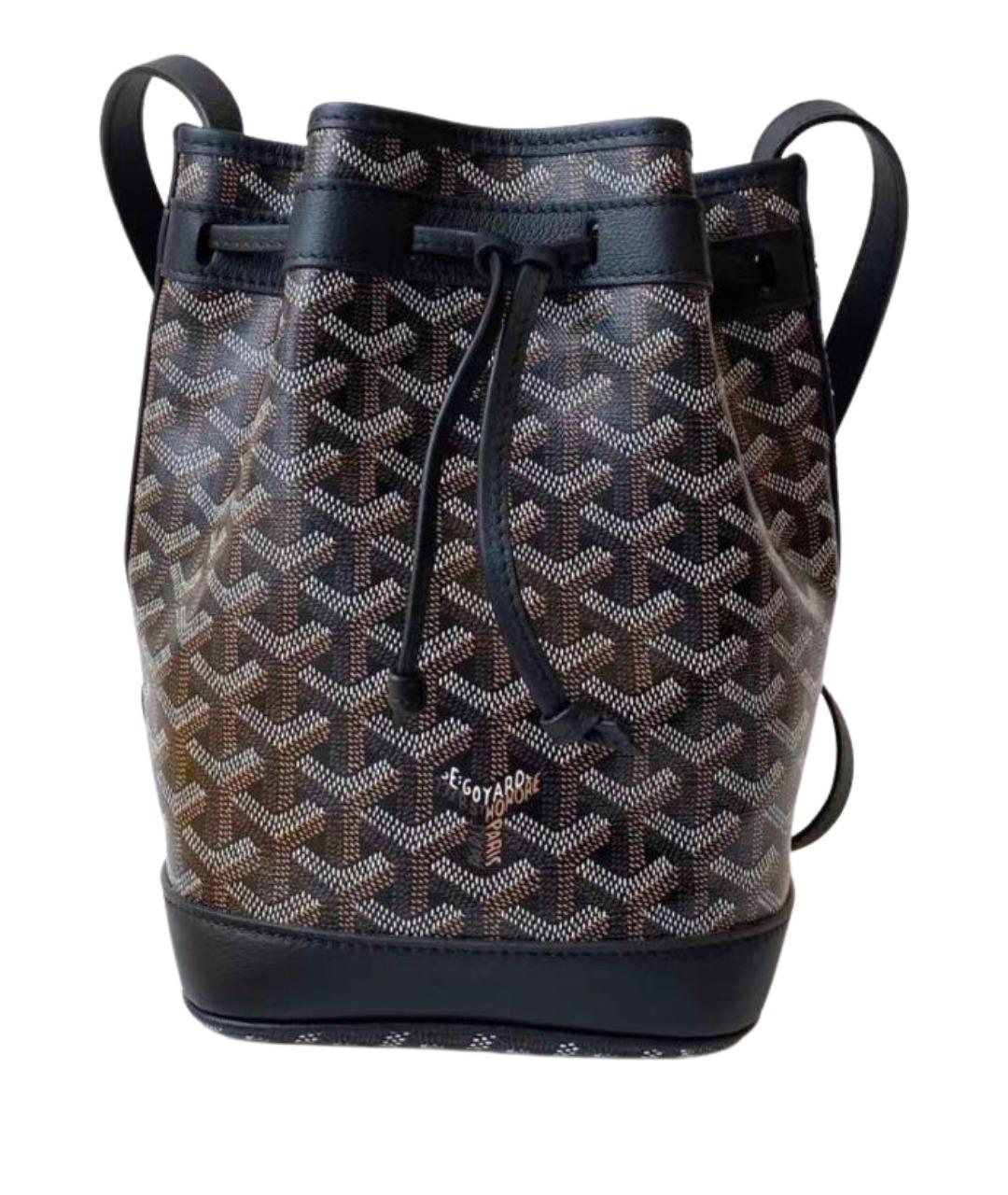 GOYARD Черная кожаная сумка тоут, фото 1