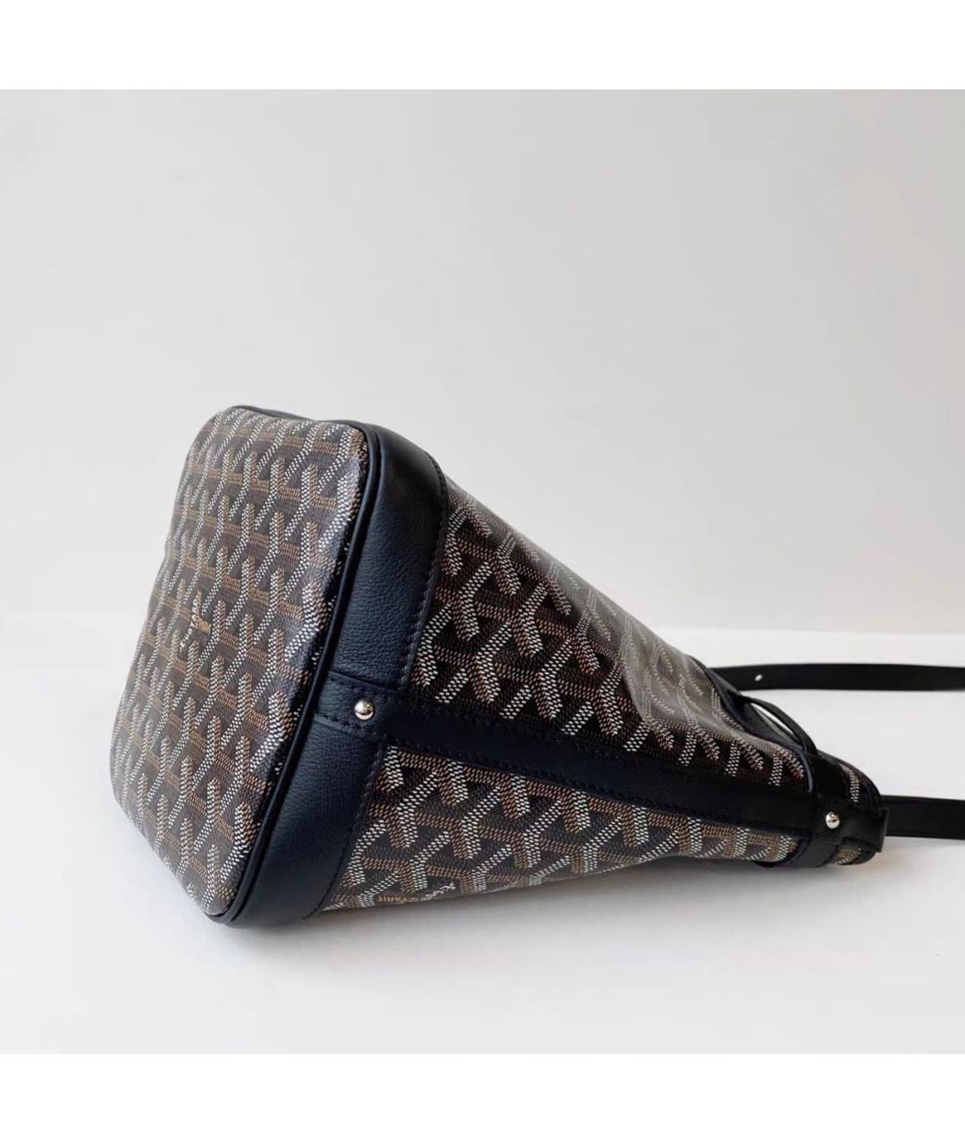 GOYARD Черная кожаная сумка тоут, фото 3