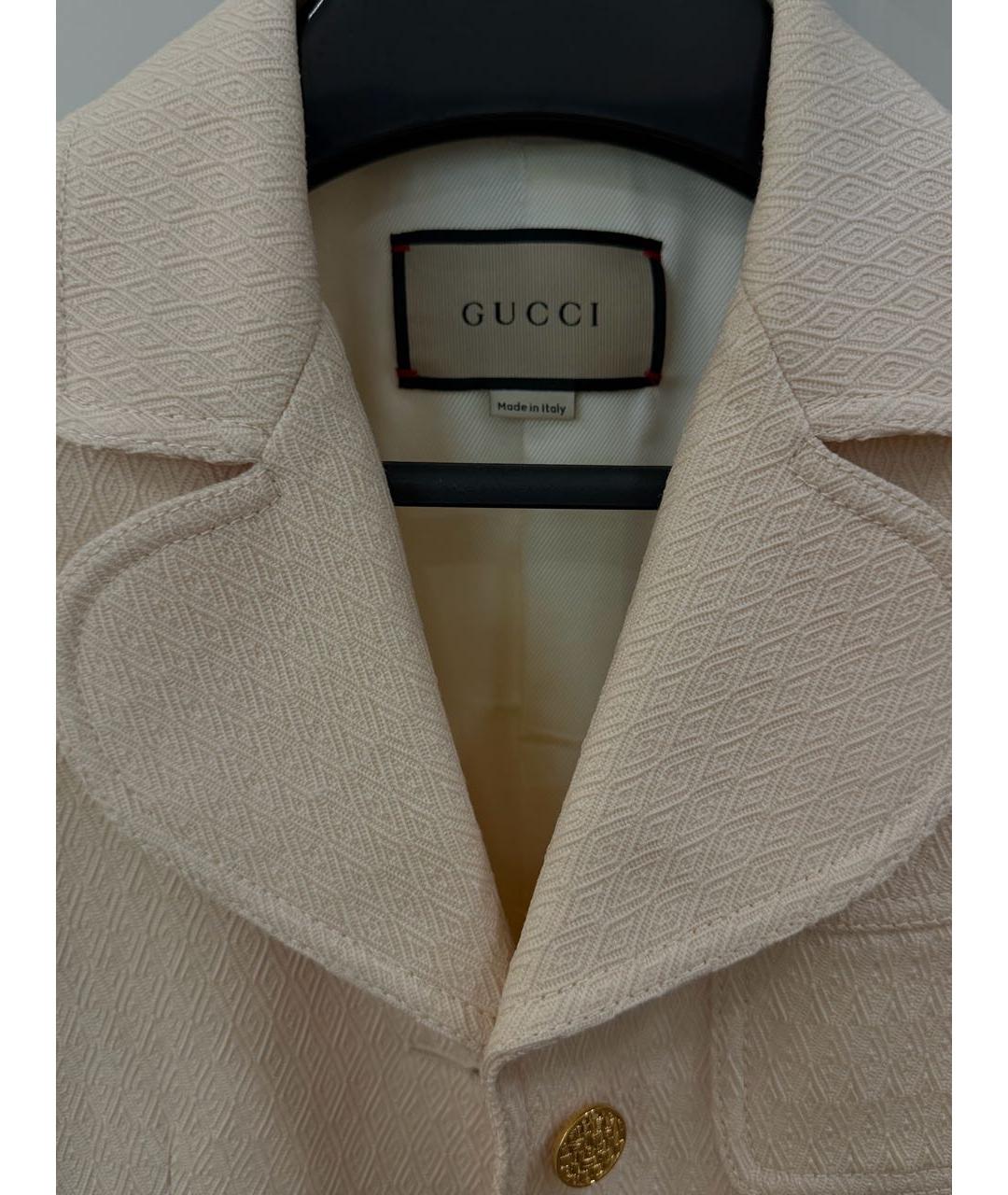 GUCCI Розовый шерстяной жакет/пиджак, фото 3