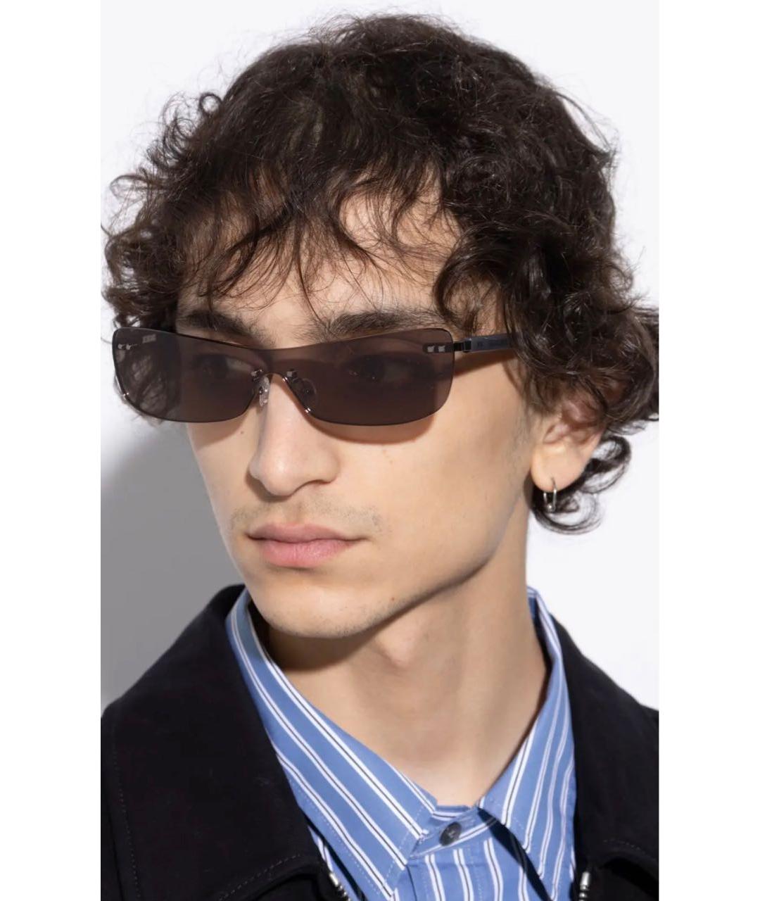 JACQUEMUS Черные пластиковые солнцезащитные очки, фото 4