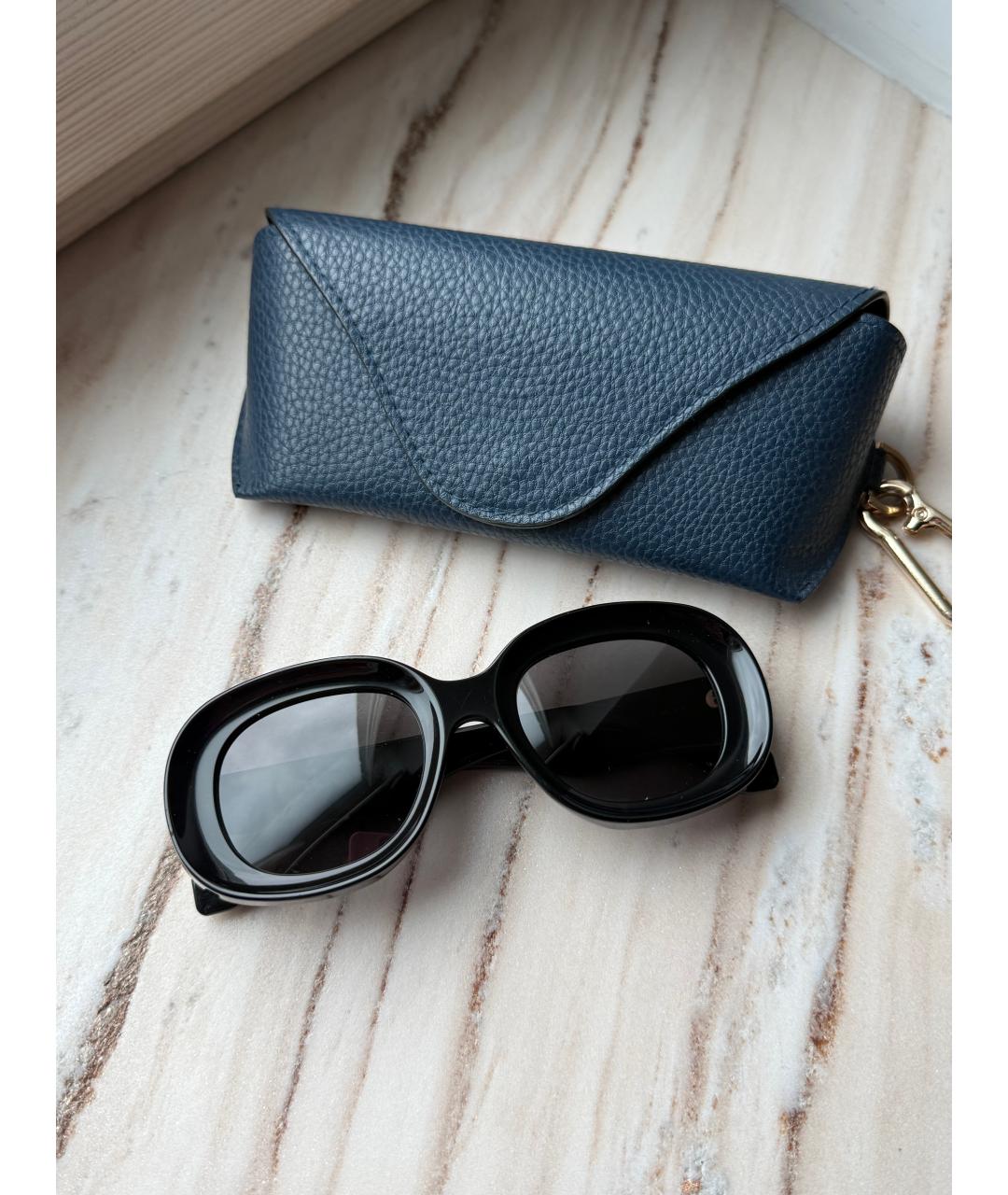 LOEWE Черные пластиковые солнцезащитные очки, фото 4