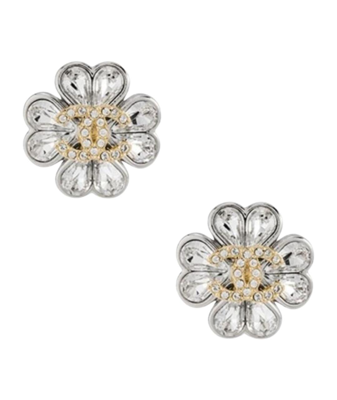 CHANEL Серебряные серьги, фото 1
