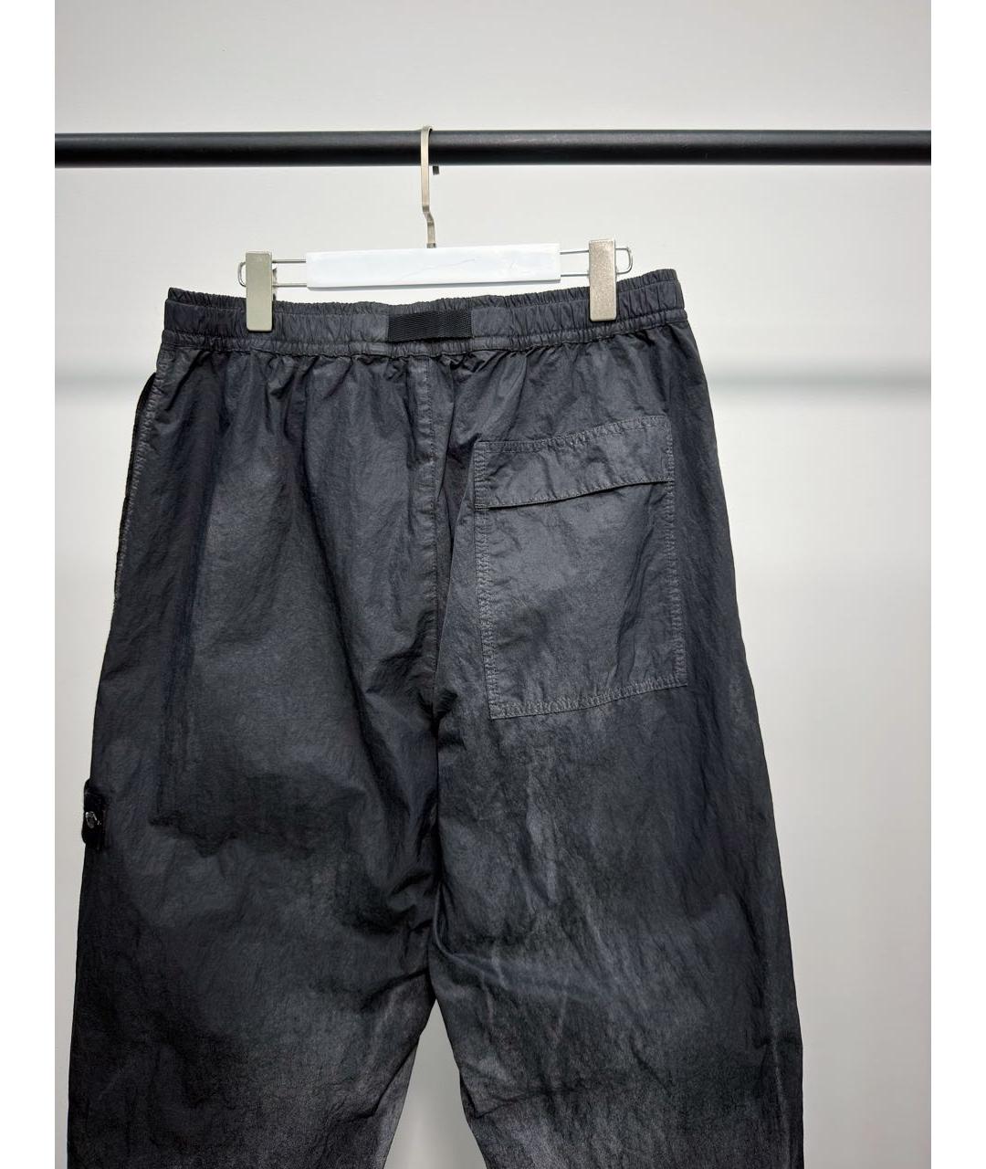 STONE ISLAND Черные нейлоновые повседневные брюки, фото 5