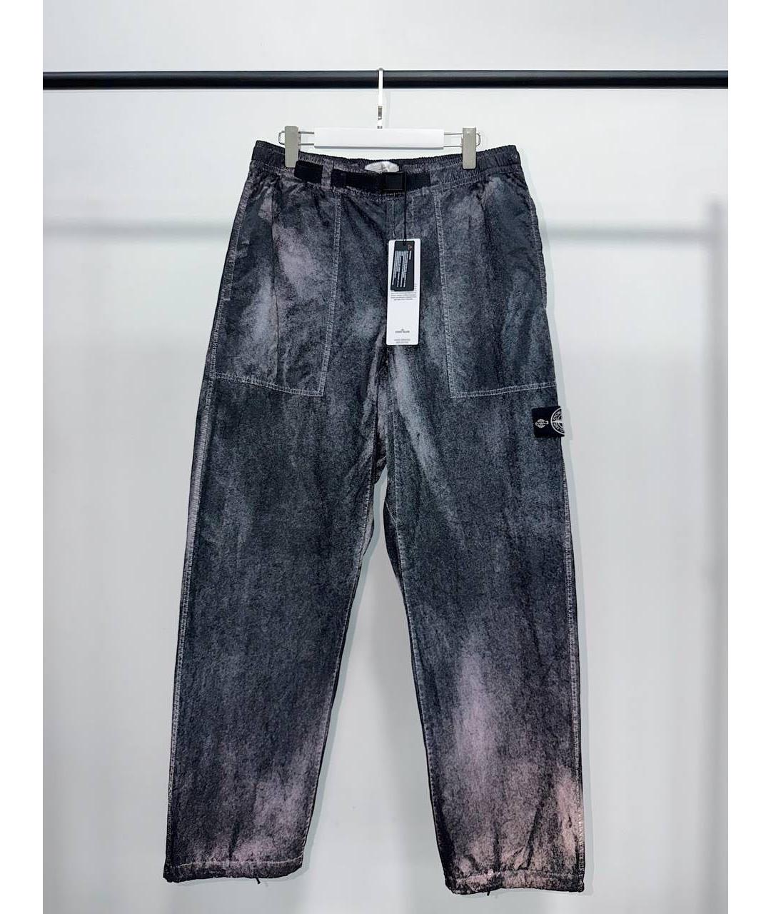 STONE ISLAND Черные нейлоновые повседневные брюки, фото 7