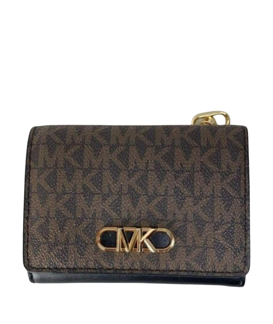 MICHAEL KORS Коричневый кожаный кошелек, фото 1