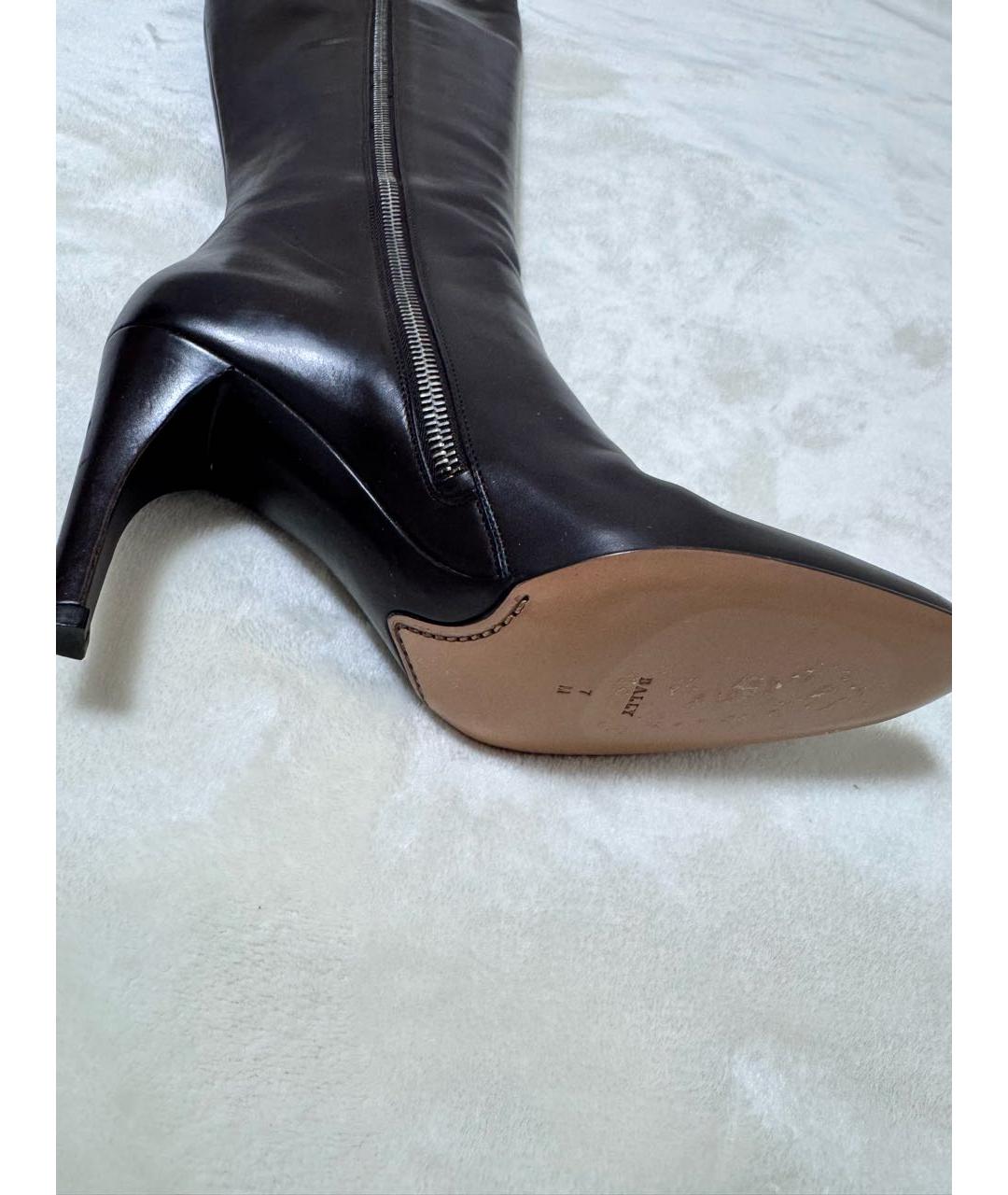 BALLY Коричневые кожаные сапоги, фото 4