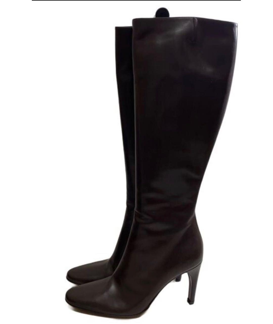BALLY Коричневые кожаные сапоги, фото 9