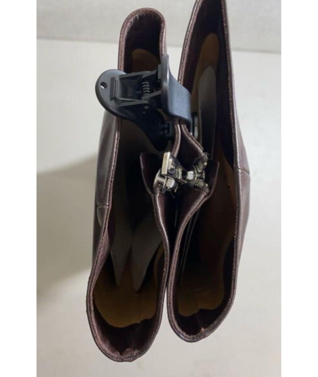 BALLY Коричневые кожаные сапоги, фото 3