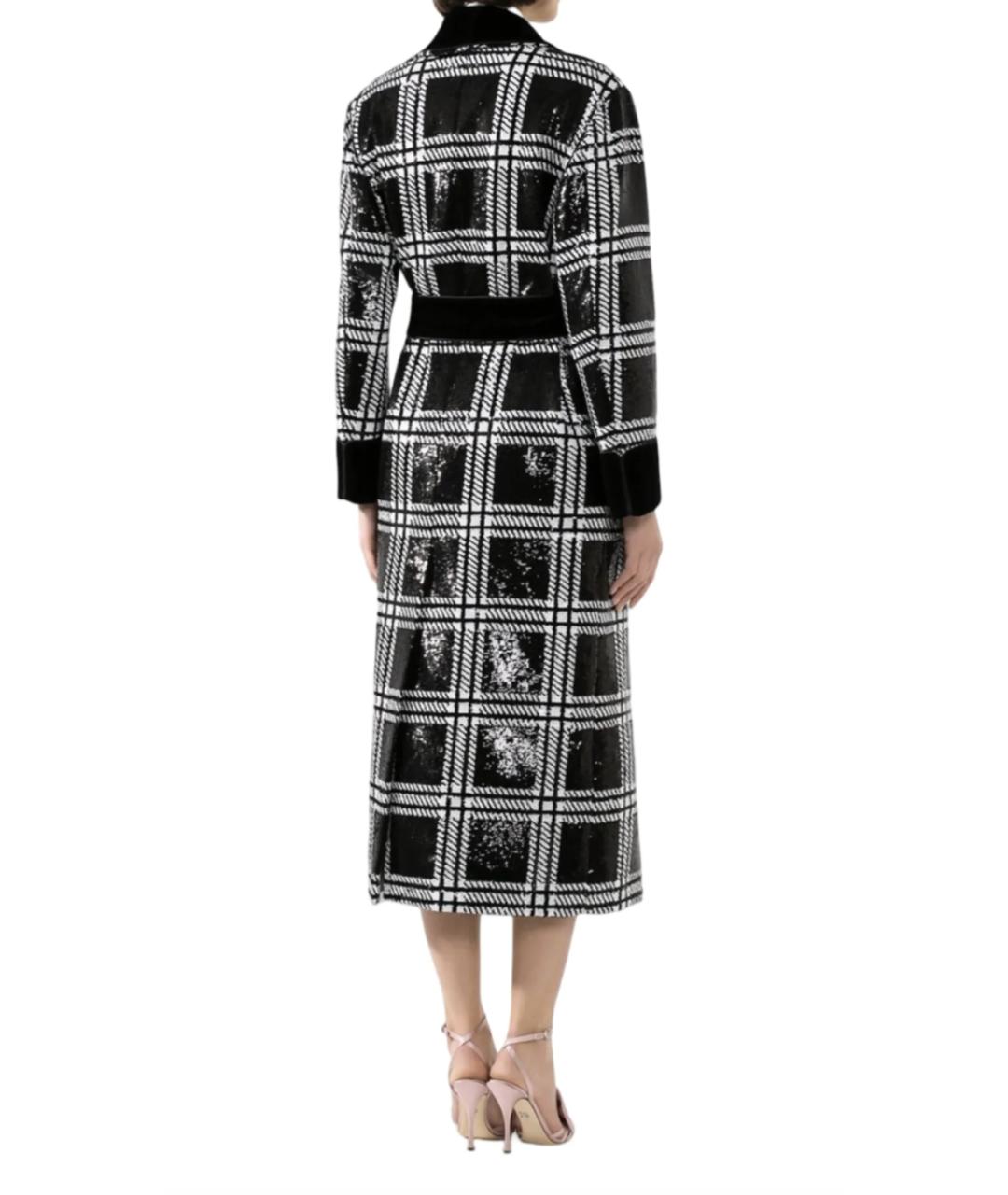 DOLCE&GABBANA Черное полиэстеровое пальто, фото 6