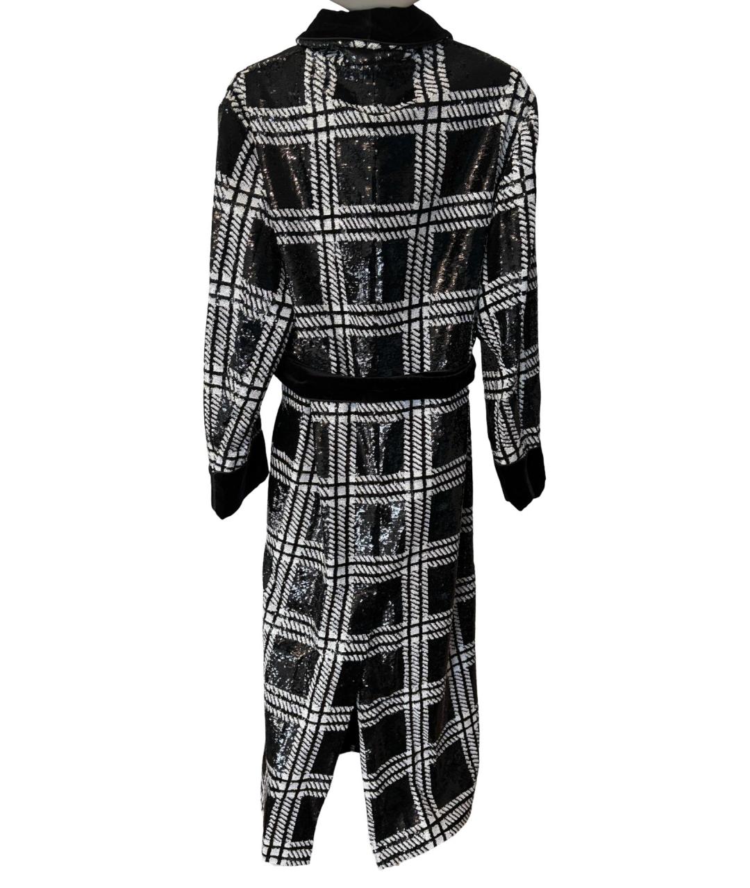 DOLCE&GABBANA Черное полиэстеровое пальто, фото 3